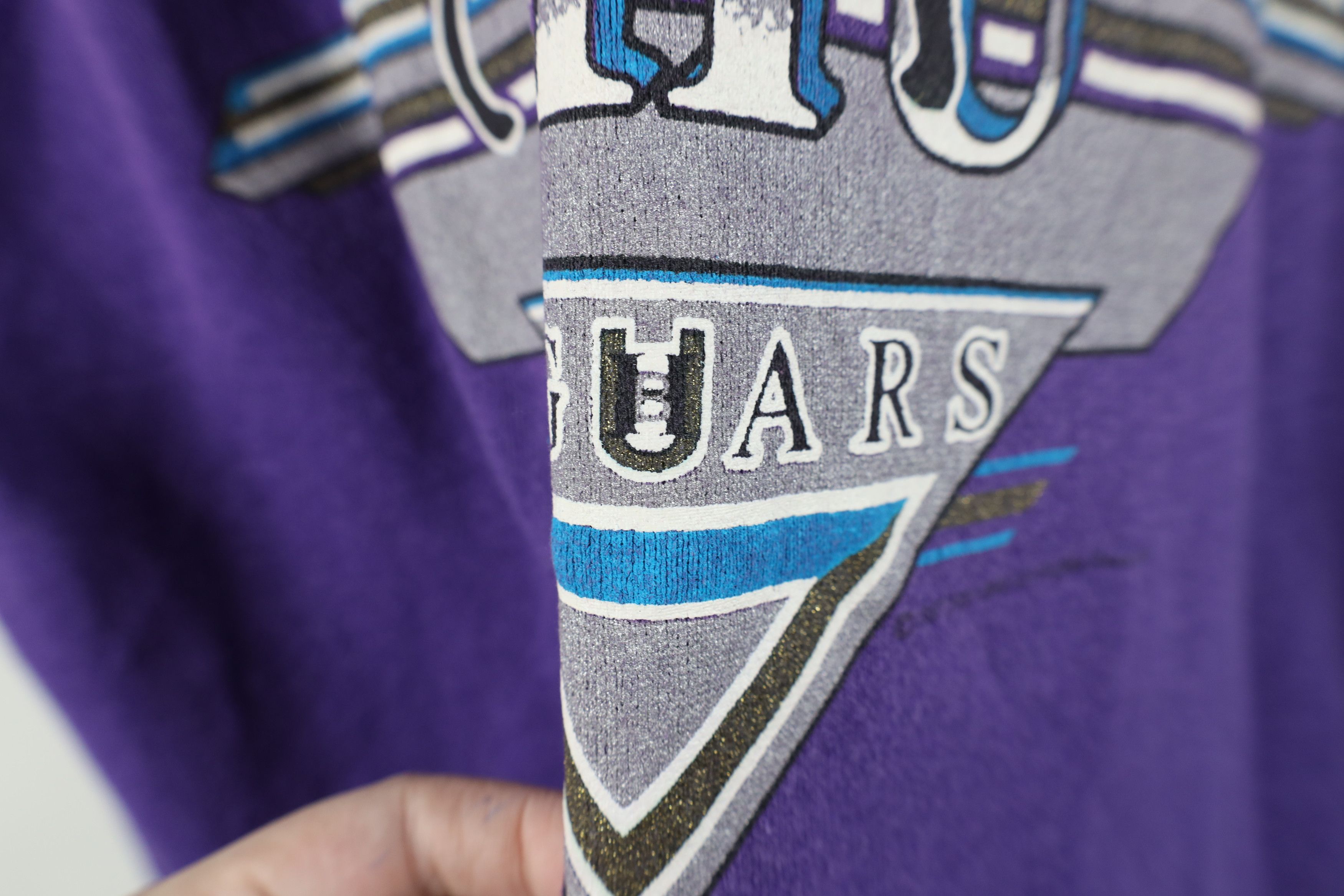 Vintage Vintage 90s Hills University Jaguars Sweatshirt Purple USA Size XL / US 12-14 / IT 48-50 - 6 Thumbnail