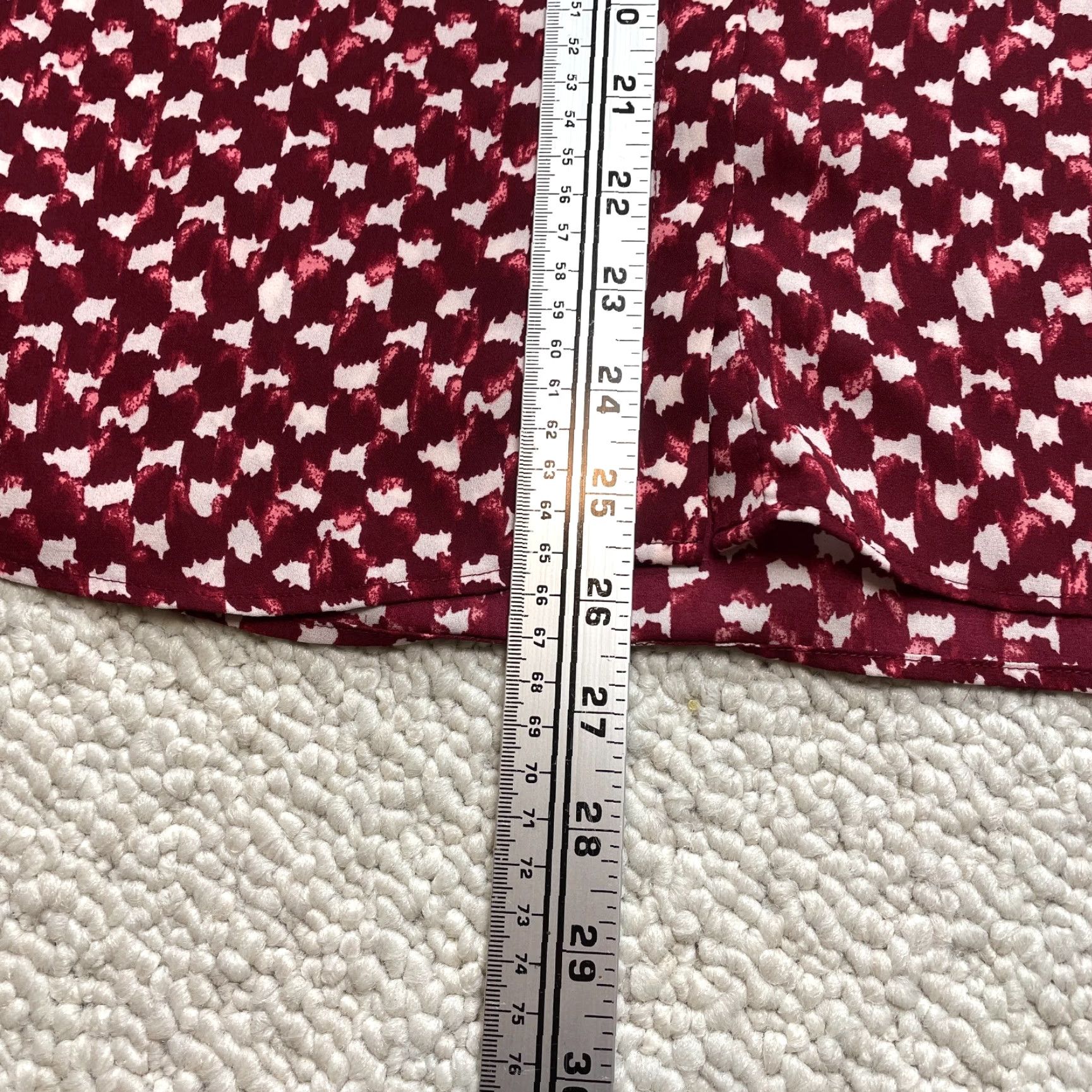 Banana Republic VINTAGE Banana Republic Blouse Tank Top Womens Petite Small Red Drapey Foxglove Sunset Shirt Size S / US 4 / IT 40 - 5 Thumbnail