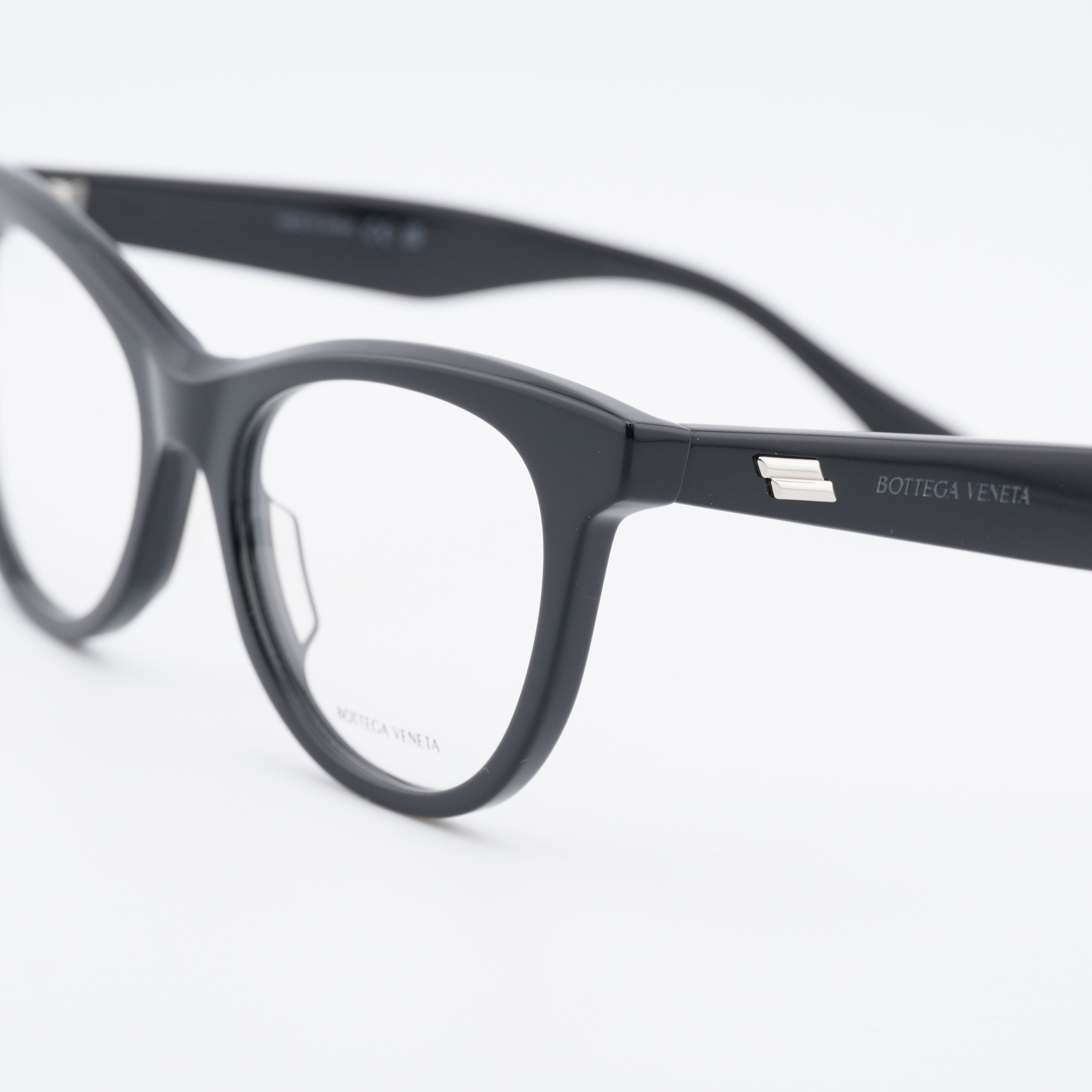 Bottega Veneta Bottega Veneta BV1064O 001 Eyeglasses Black 52mm Cat Eye Size ONE SIZE - 10 Thumbnail