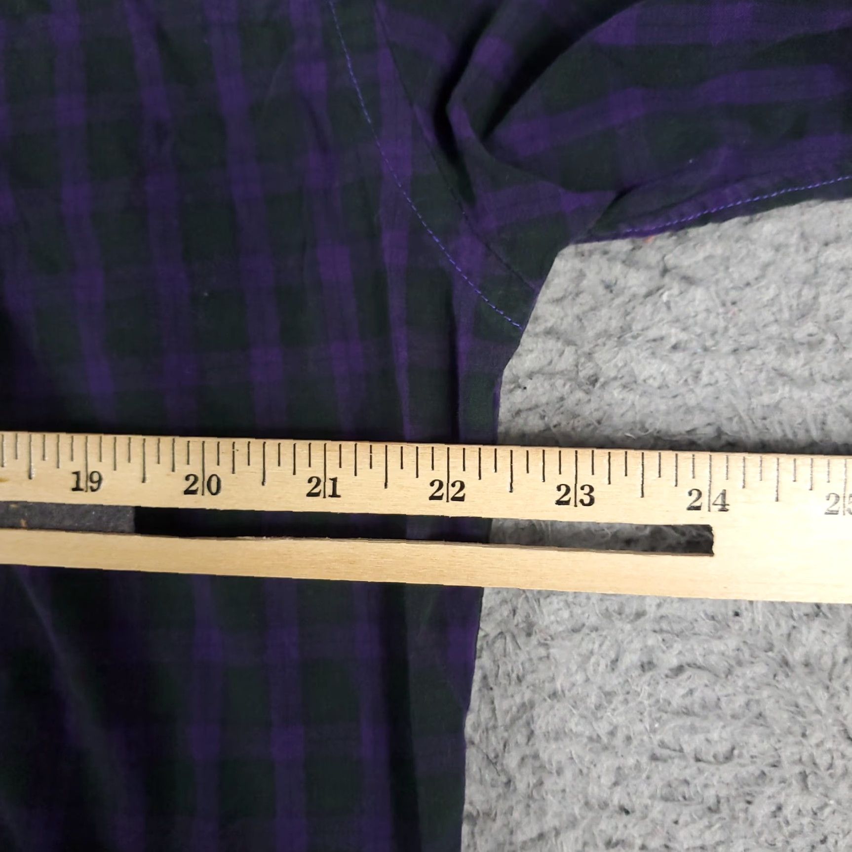 Tommy Hilfiger Tommy Hilfiger Shirt Mens Large Purple Plaid Button-Up Long Sleeve Casual Shirt Size US L / EU 52-54 / 3 - 6 Thumbnail