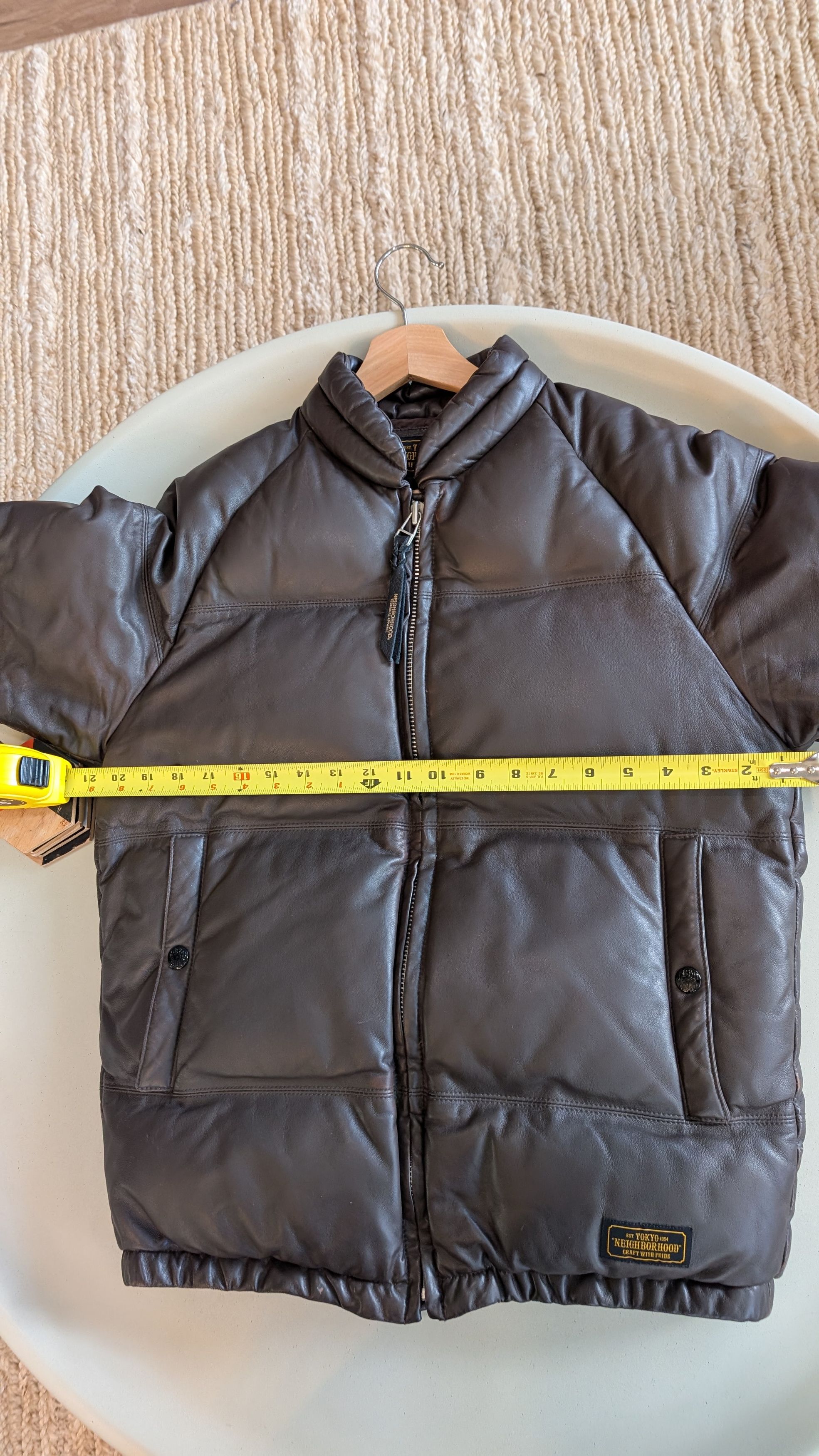Neighborhood Neighborhood Japan Leather Down Jacket 2017AW Size US S / EU 44-46 / 1 - 14 Thumbnail