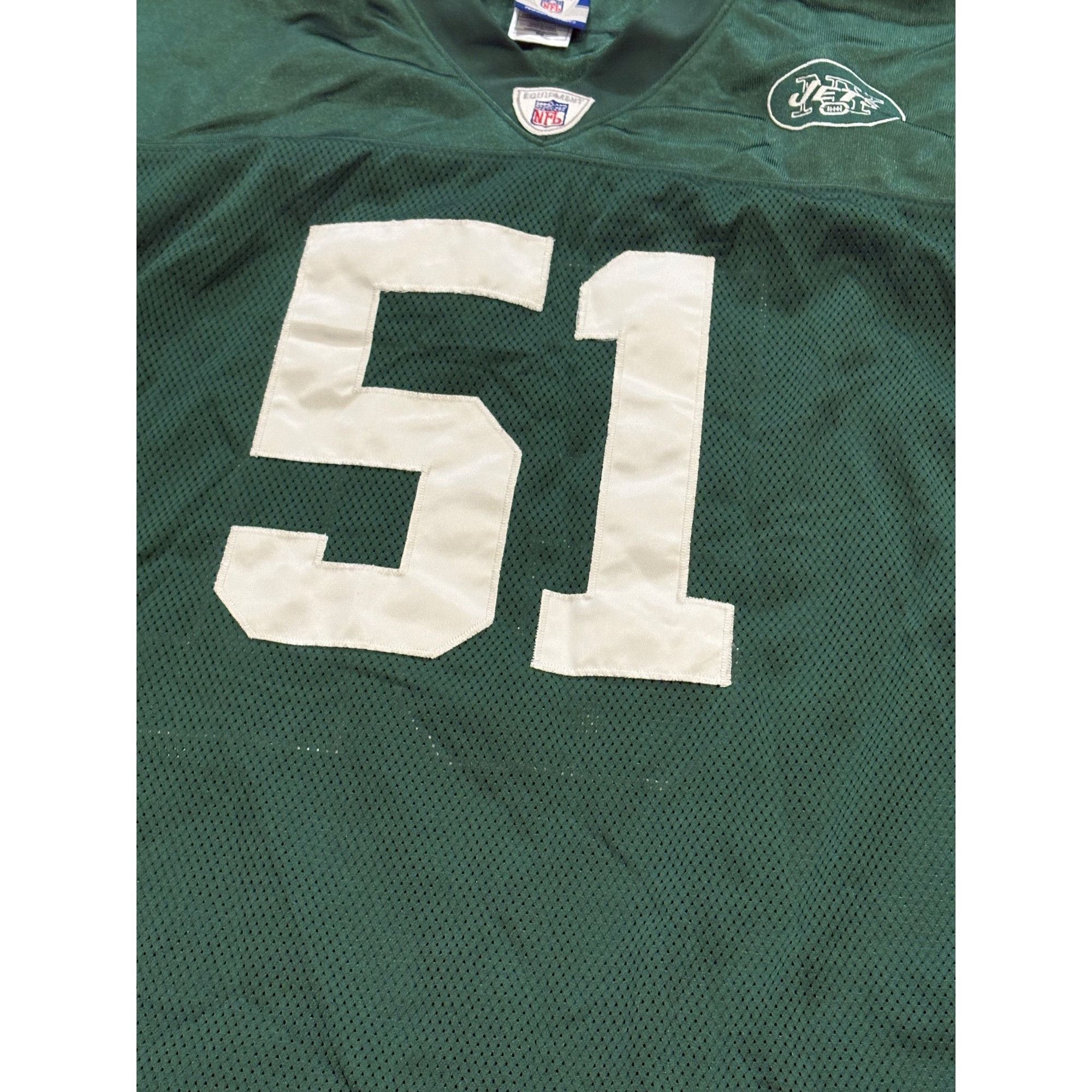 Reebok Reebok New York Jets Jonathan Vilma #51 Stitched NFL Footbal Size US XXL / EU 58 / 5 - 5 Thumbnail