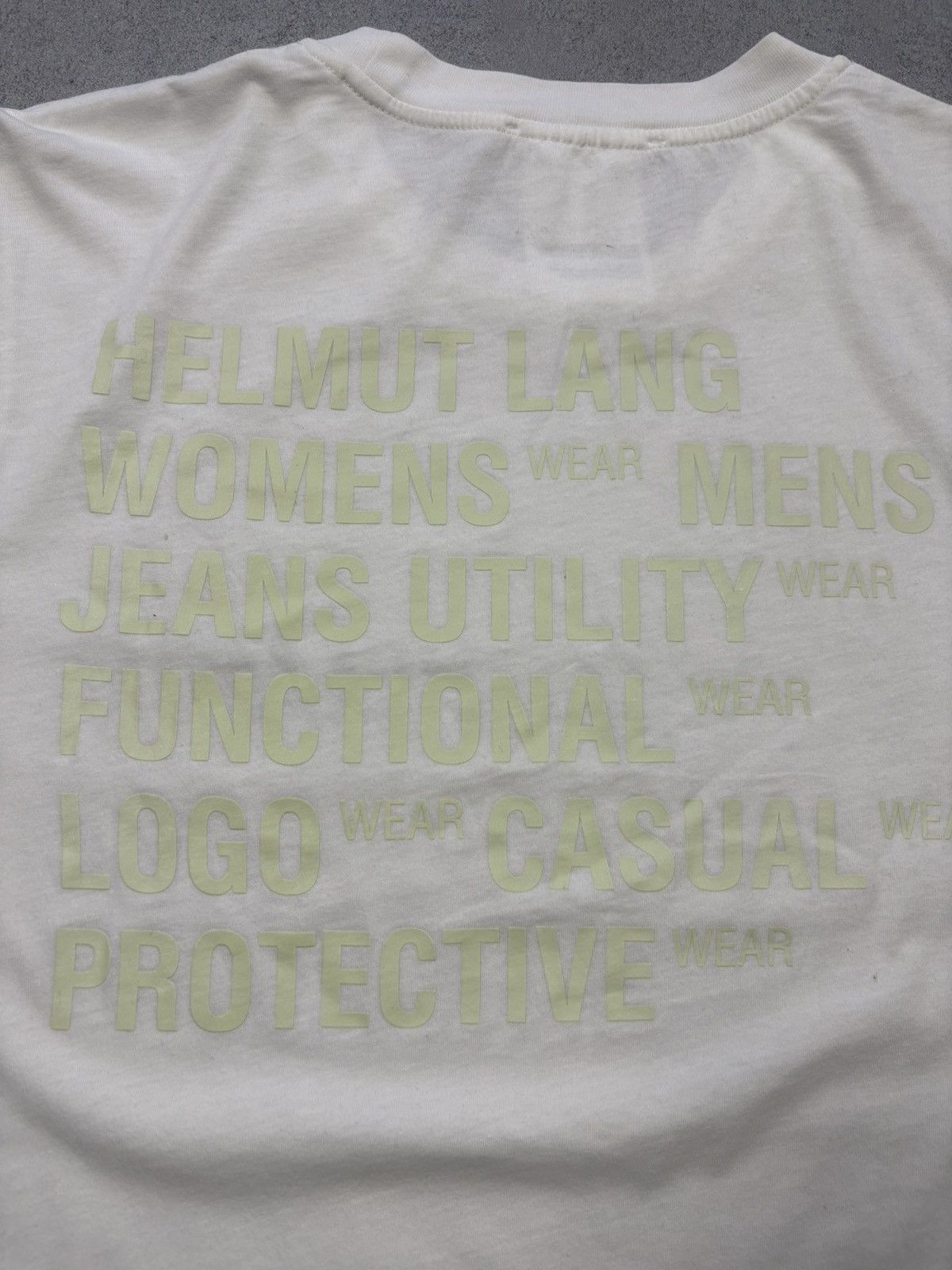 Helmut Lang Helmut Lang Archive Utility Back Logo Print T Shirt Rare Size US M / EU 48-50 / 2 - 16 Thumbnail