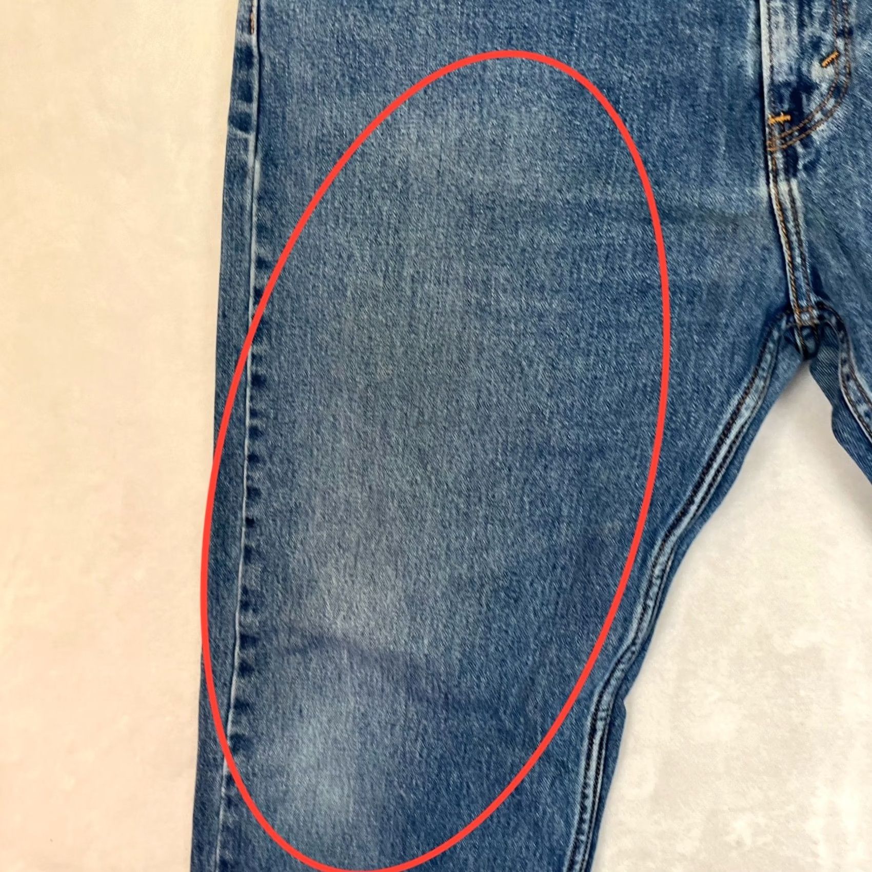Levi's VINTAGE Levi’s 505 Jeans Blue Denim 40x34 Medium Wash 90s USA Levi's 500 Series Mens Straight 5-Pocket Design Size US 40 / EU 56 - 3 Thumbnail