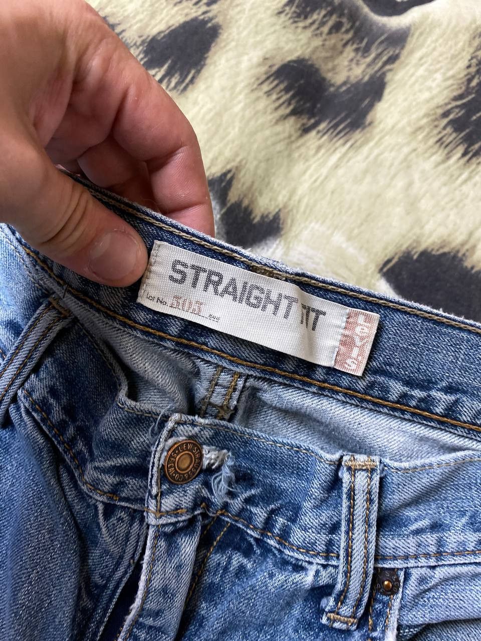 Levi's × Vintage Vintage Levi’s Distressed 505 Jeans Size US 34 / EU 50 - 2 Thumbnail