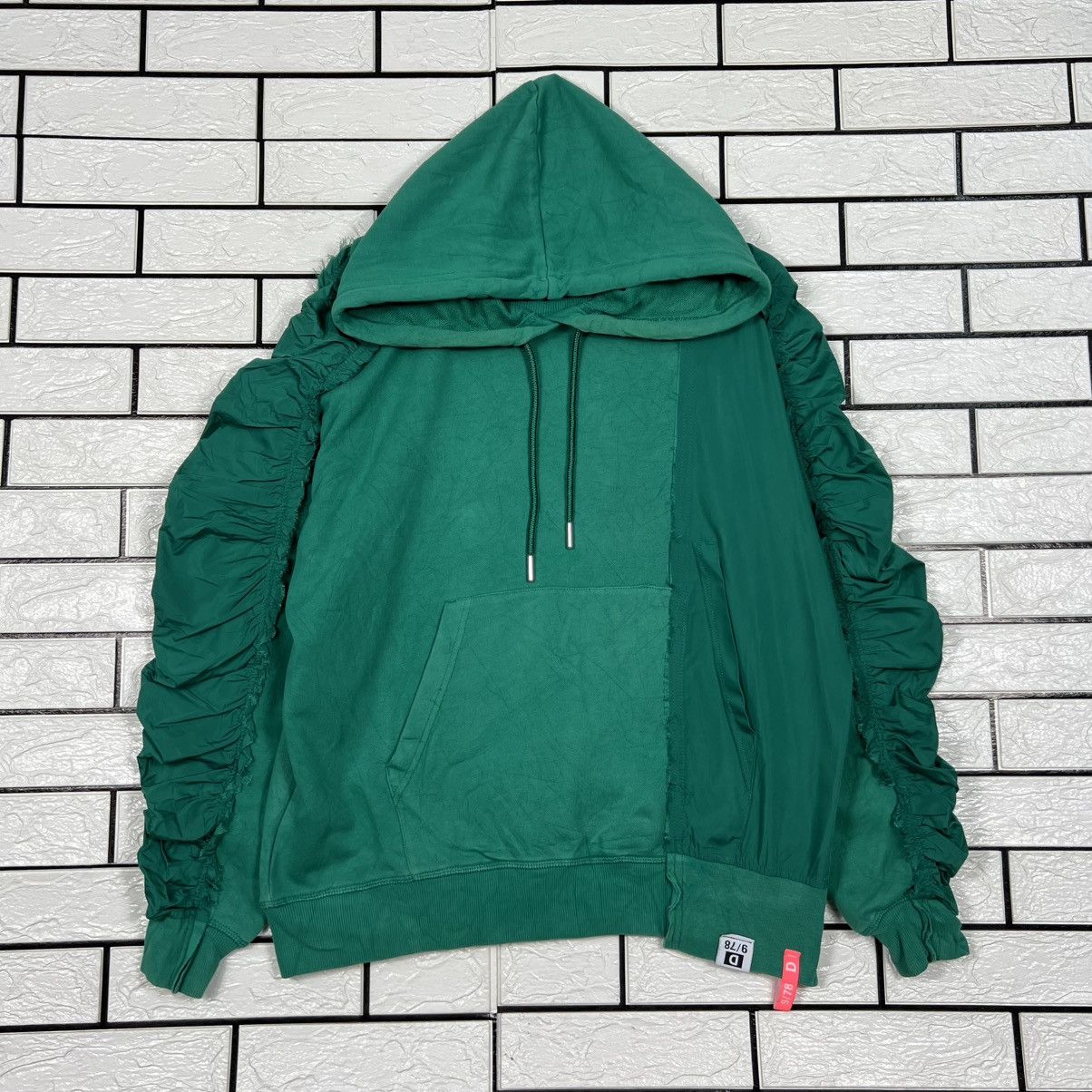 Diesel DIESEL Green Oversized Ruched Sleeve Hoodie #4260-C194 Size XS / US 0-2 / IT 36-38 - 1 Thumbnail