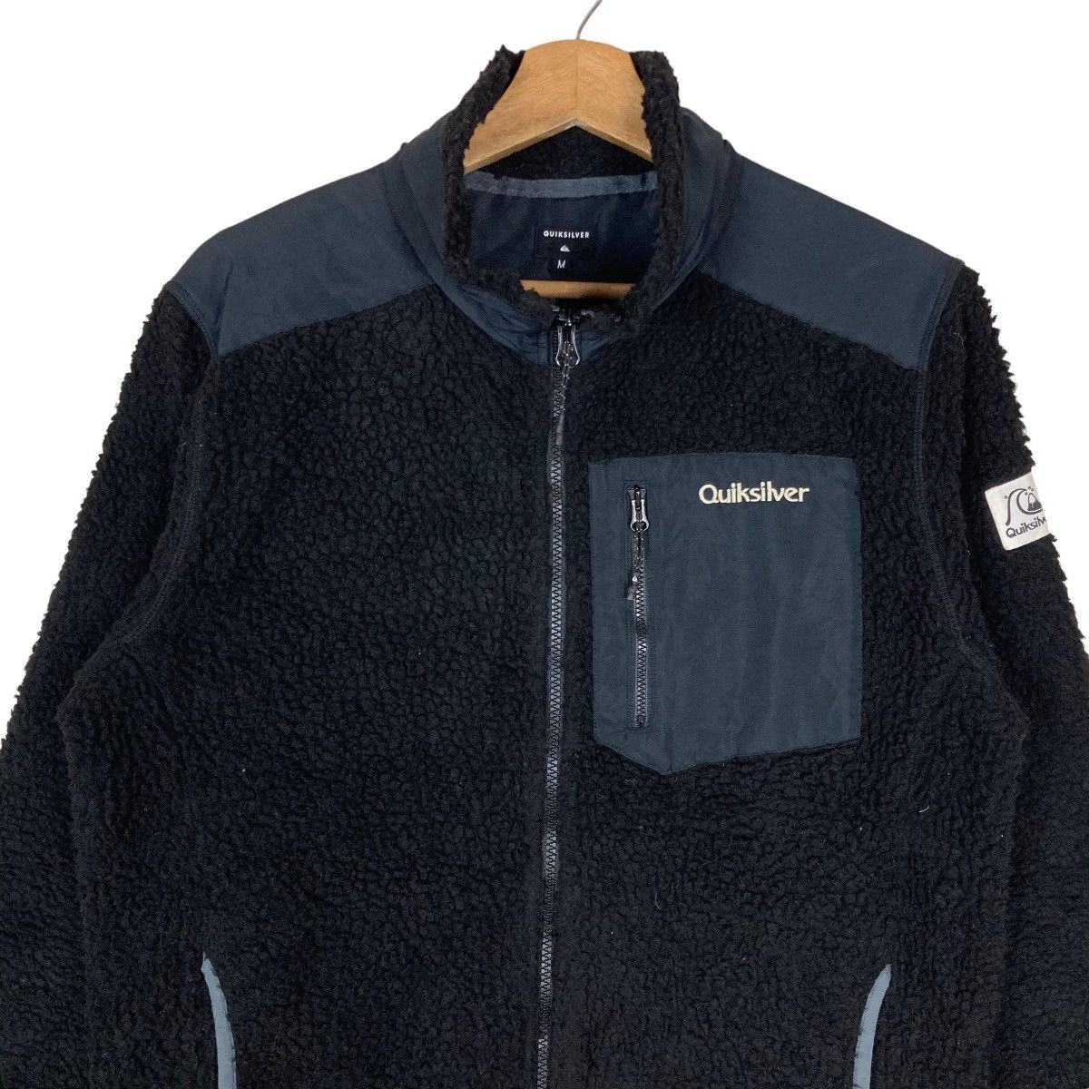 Quiksilver Vintage Quiksilver Full Zipper Fleece Jacket Size US M / EU 48-50 / 2 - 2 Thumbnail