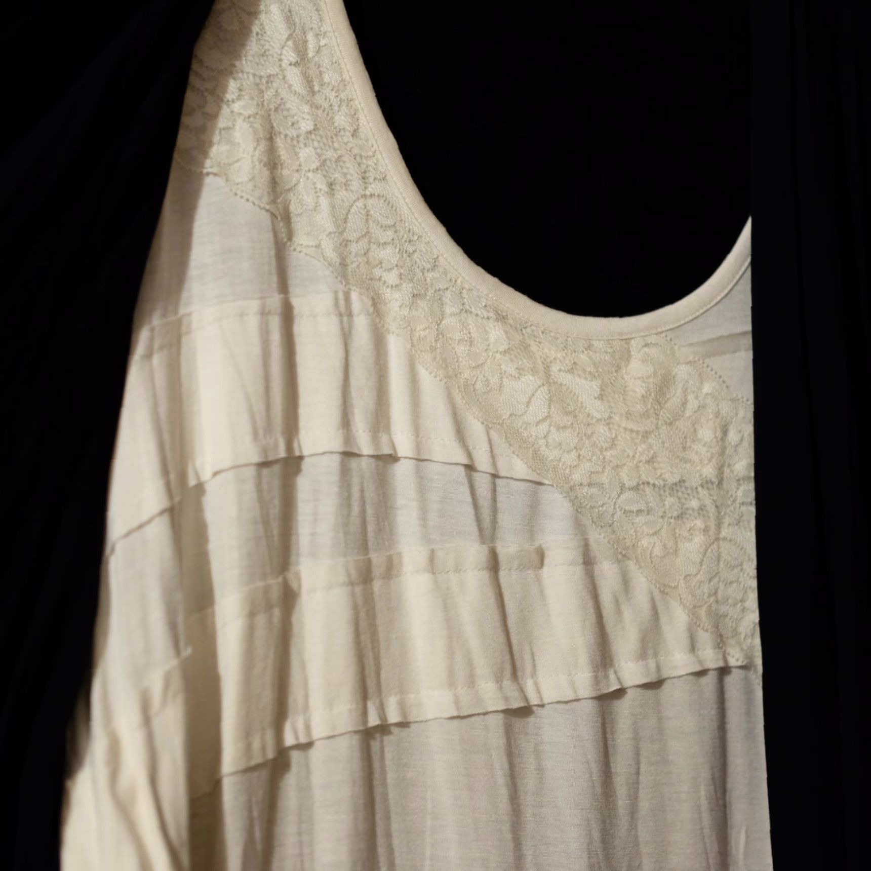 Vintage VINTAGE Design History Cardigan Tunic Built in Tank Black/Cream Womens 3X Size XXL / US 16-18 / IT 52-54 - 4 Thumbnail
