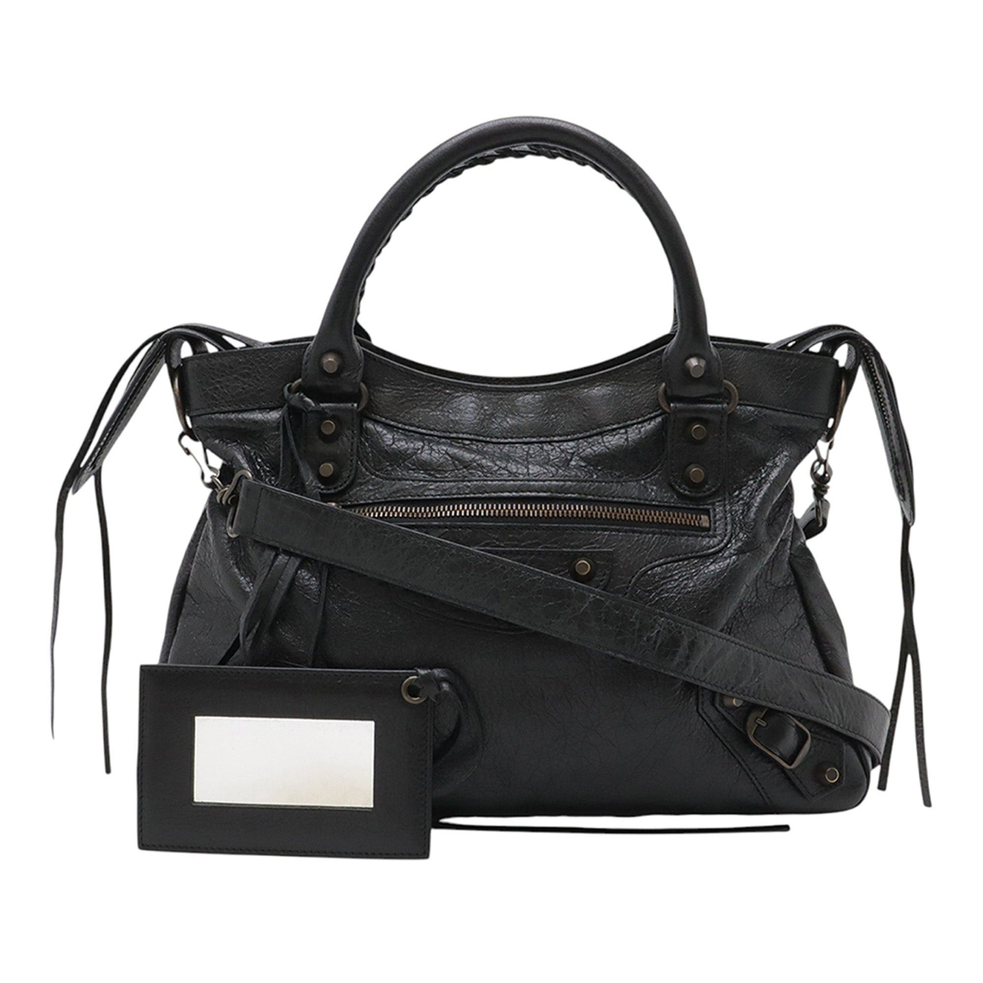 Balenciaga Lambskin Motocross Classic Town Satchel Size ONE SIZE - 1 Thumbnail