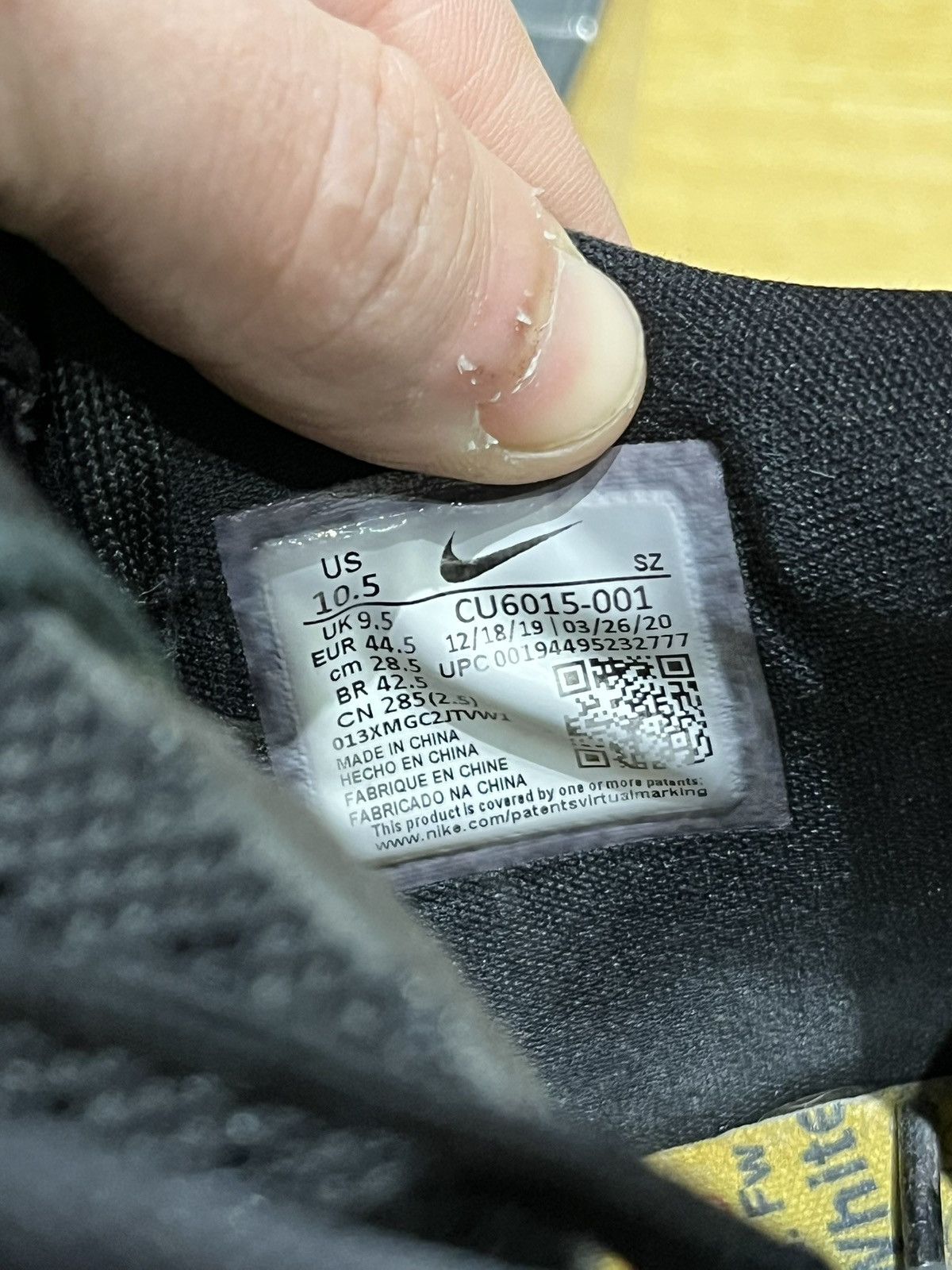 Nike × Off-White Rubber dunk Green Strike Off White Size US 11.5 / EU 44-45 - 9 Thumbnail
