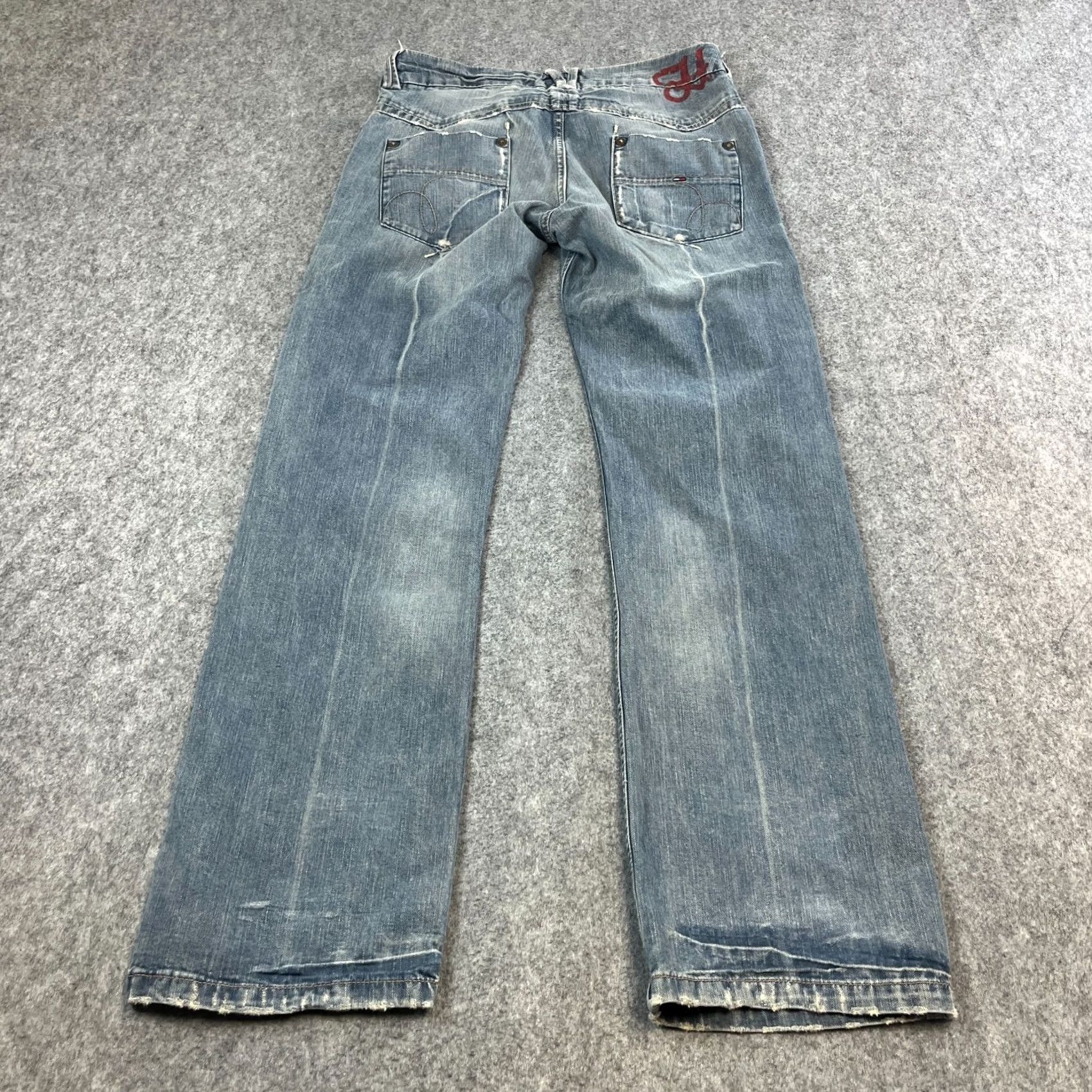 Tommy Hilfiger Tommy Hilfiger Womens Jeans Straight 29 32 Mid Blue Relaxed Baggy Megan Denim Pants Jeans Size 29" - 2 Thumbnail