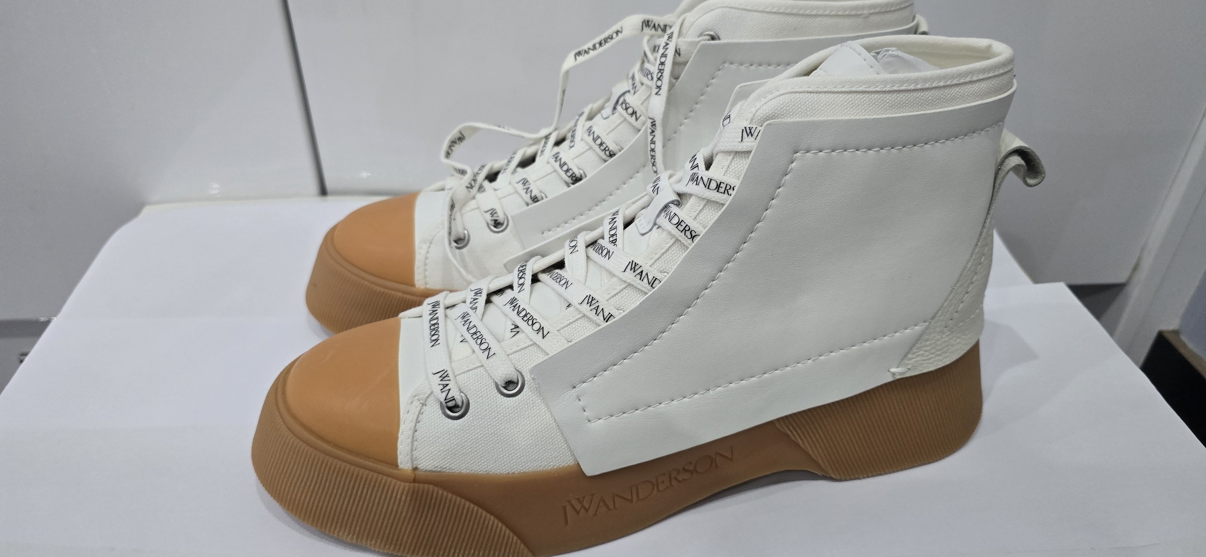 JW Anderson Chunky High-Top Sneakers – White / Gum Sole RRP $450 Size US 9 / IT 39 - 12 Thumbnail