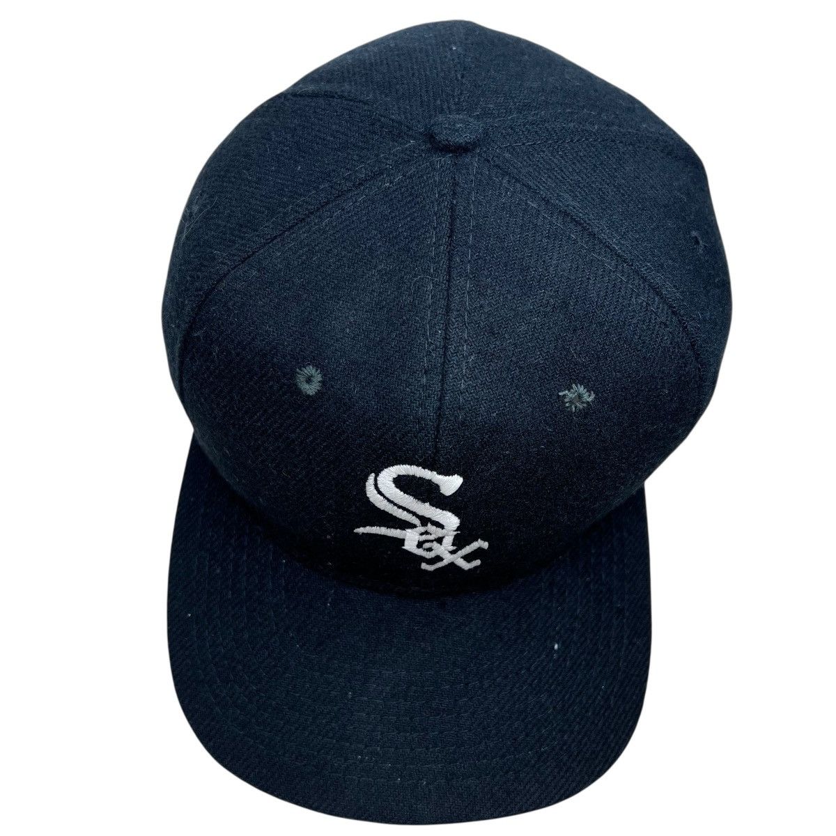 MLB Vintage 1990s MLB Chicago White Sox Plain Logo Wool Snapback Size ONE SIZE - 6 Thumbnail