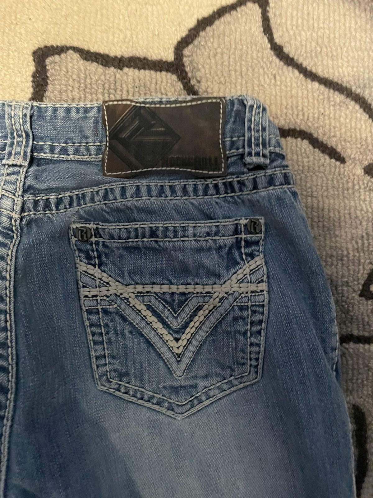 Rock & Republic Rock&Roll jeans cowboy denim double barrel Size US 33 - 10 Thumbnail