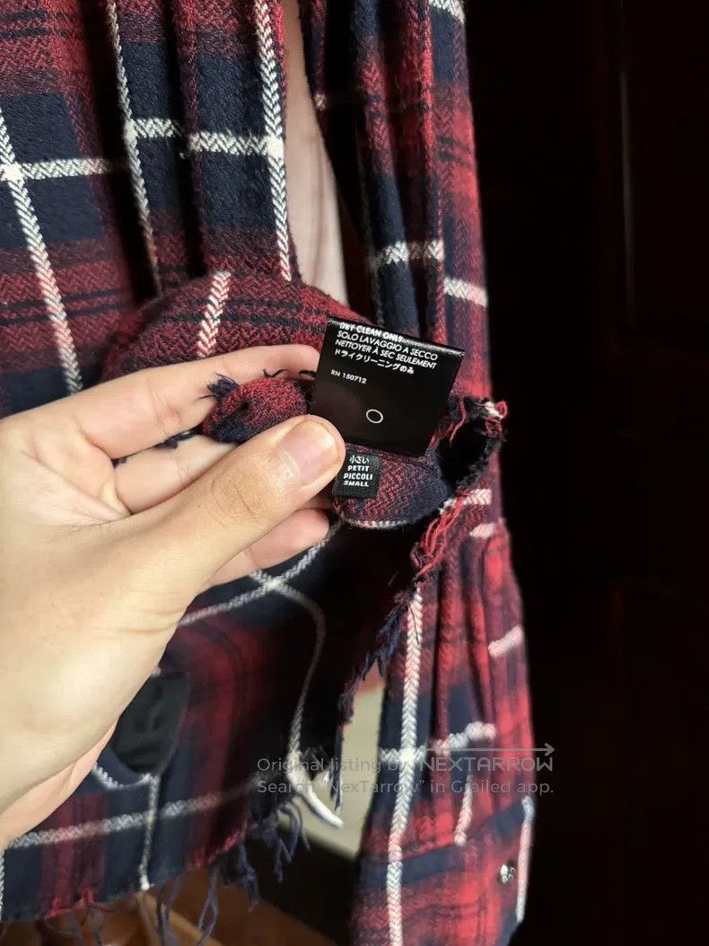 Amiri Amiri Flannel red checkered shirt Size US S / EU 44-46 / 1 - 7 Thumbnail