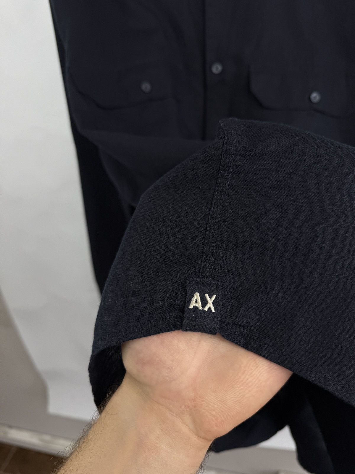 Armani Exchange 🇺🇸 Y2K Armani Exchange Linen Luxury Shirt Retro Hype Rare Size US XL / EU 56 / 4 - 8 Thumbnail