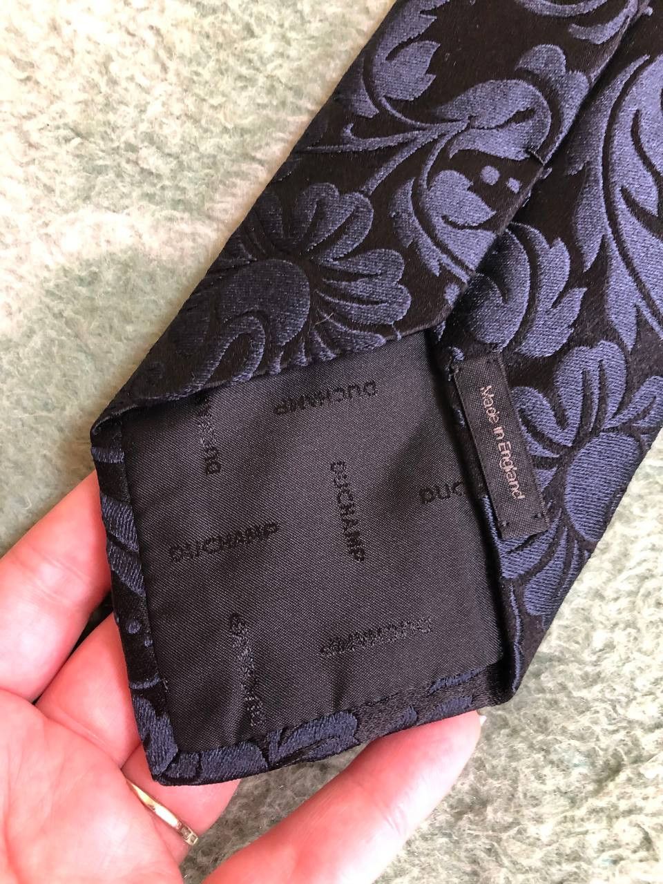 Duchamp London DUCHAMP London Flower Print Luxury Silk Tie Made In Engl Size ONE SIZE - 9 Thumbnail