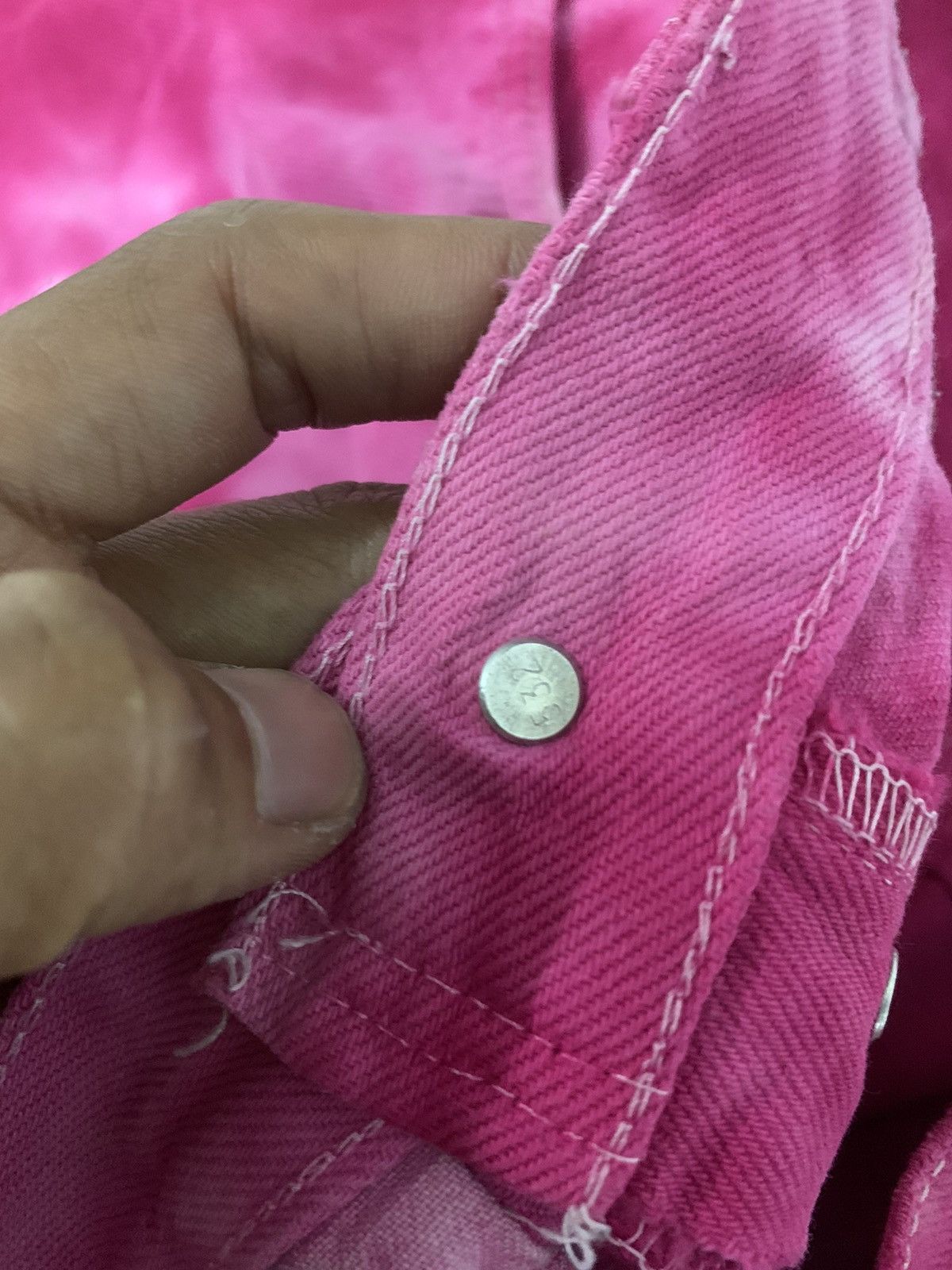 Levi's × Levi's Vintage Clothing Levis 501 Tie Dye Pink Slim Fits Size US 30 / EU 46 - 7 Thumbnail