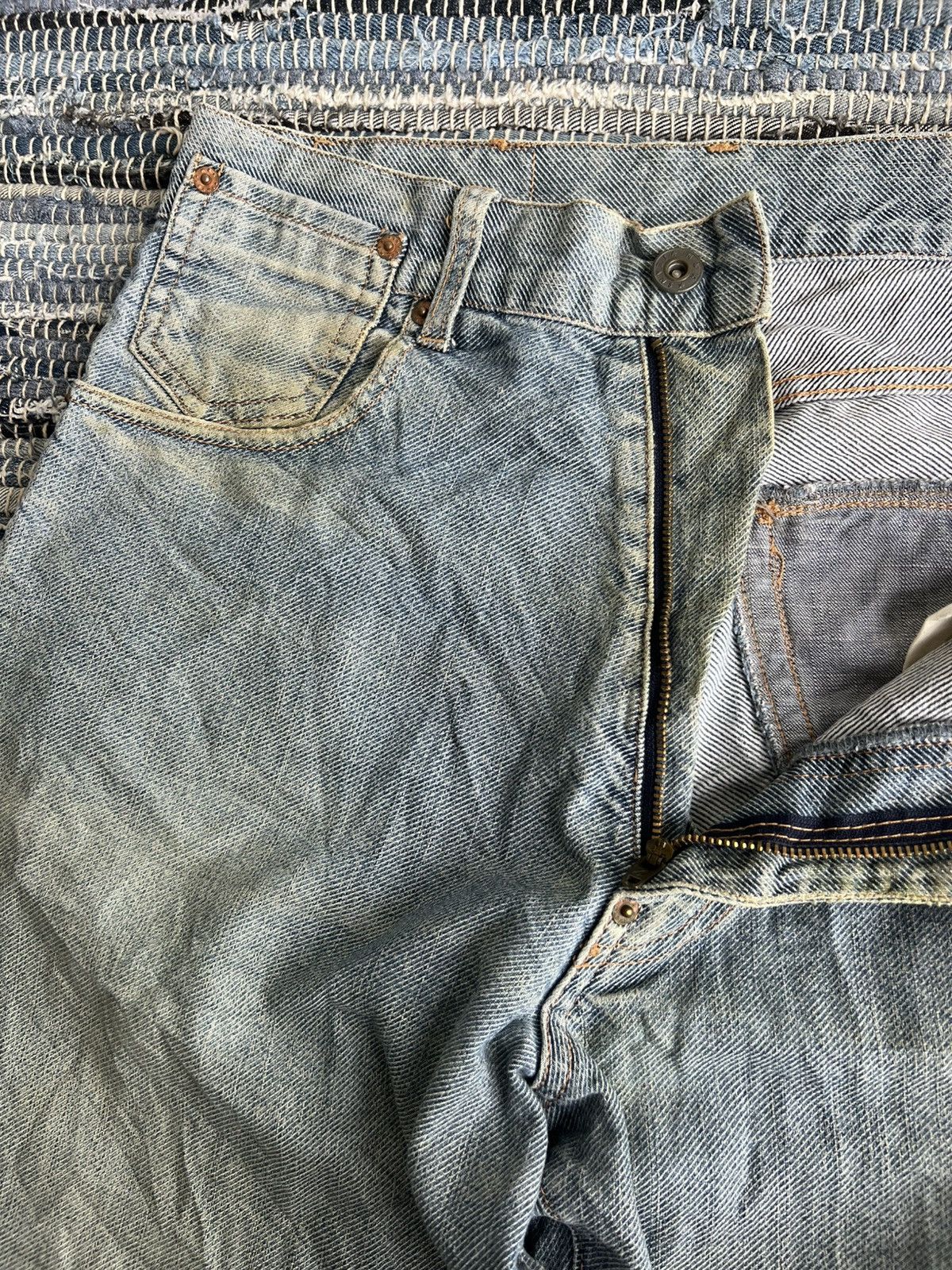 Michiko Koshino London ARCHIVE Yen Jeans MK Special Edition Gundam Distressed Denim Size US 30 / EU 46 - 8 Thumbnail
