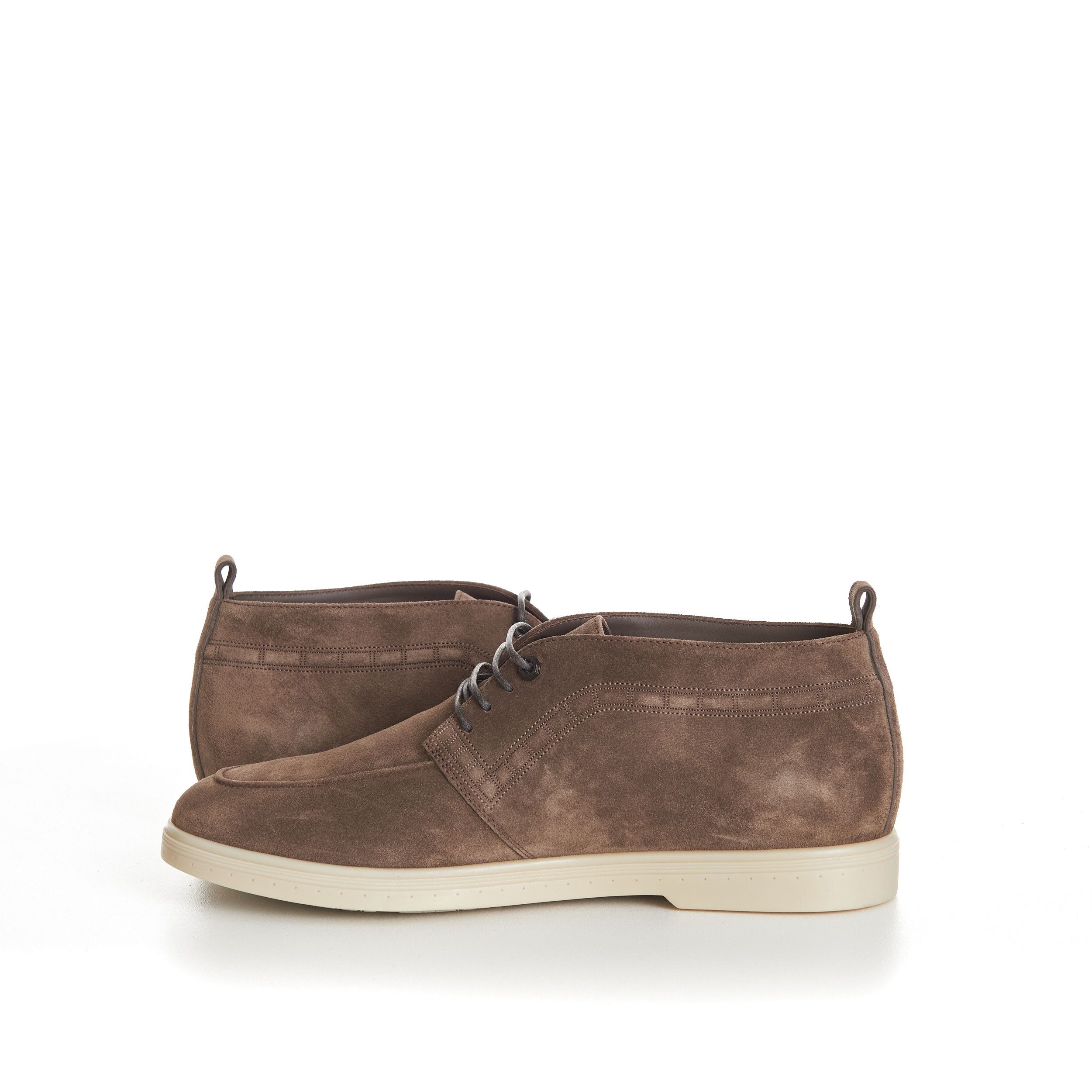 Stefano Ricci Brown Suede Lace Up Chukka Boots With Rubber Soles Size US 11 / EU 44 - 9 Thumbnail