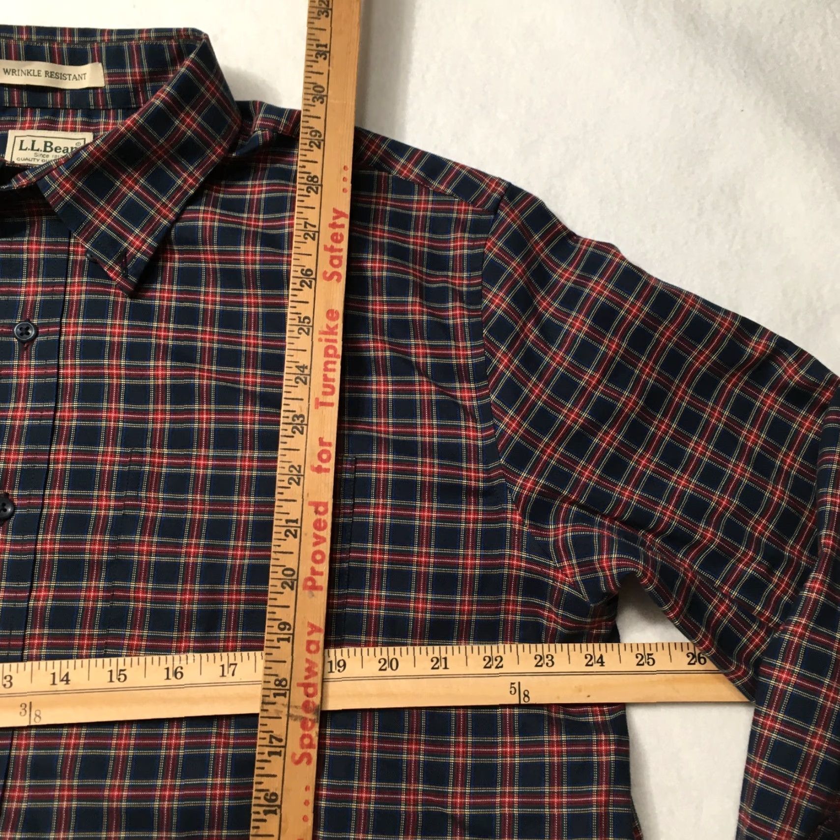 Vintage L.L. Bean Mens Wrinkle Free Plaid Traditional Fit Button Down Shirt Large Size US L / EU 52-54 / 3 - 3 Thumbnail