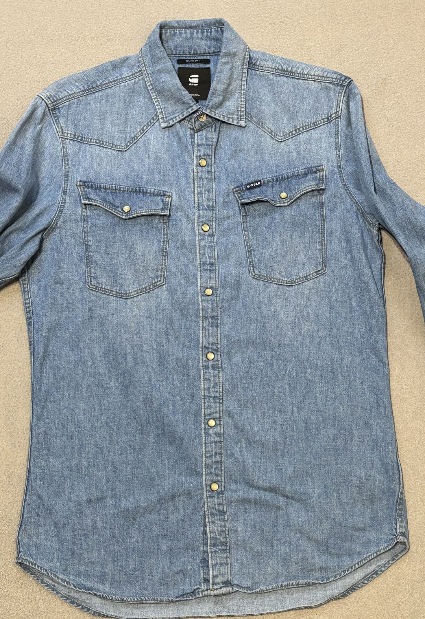 G-Star G-Star Raw 3301 Slim Shirt Size M Size US M / EU 48-50 / 2 - 7 Thumbnail