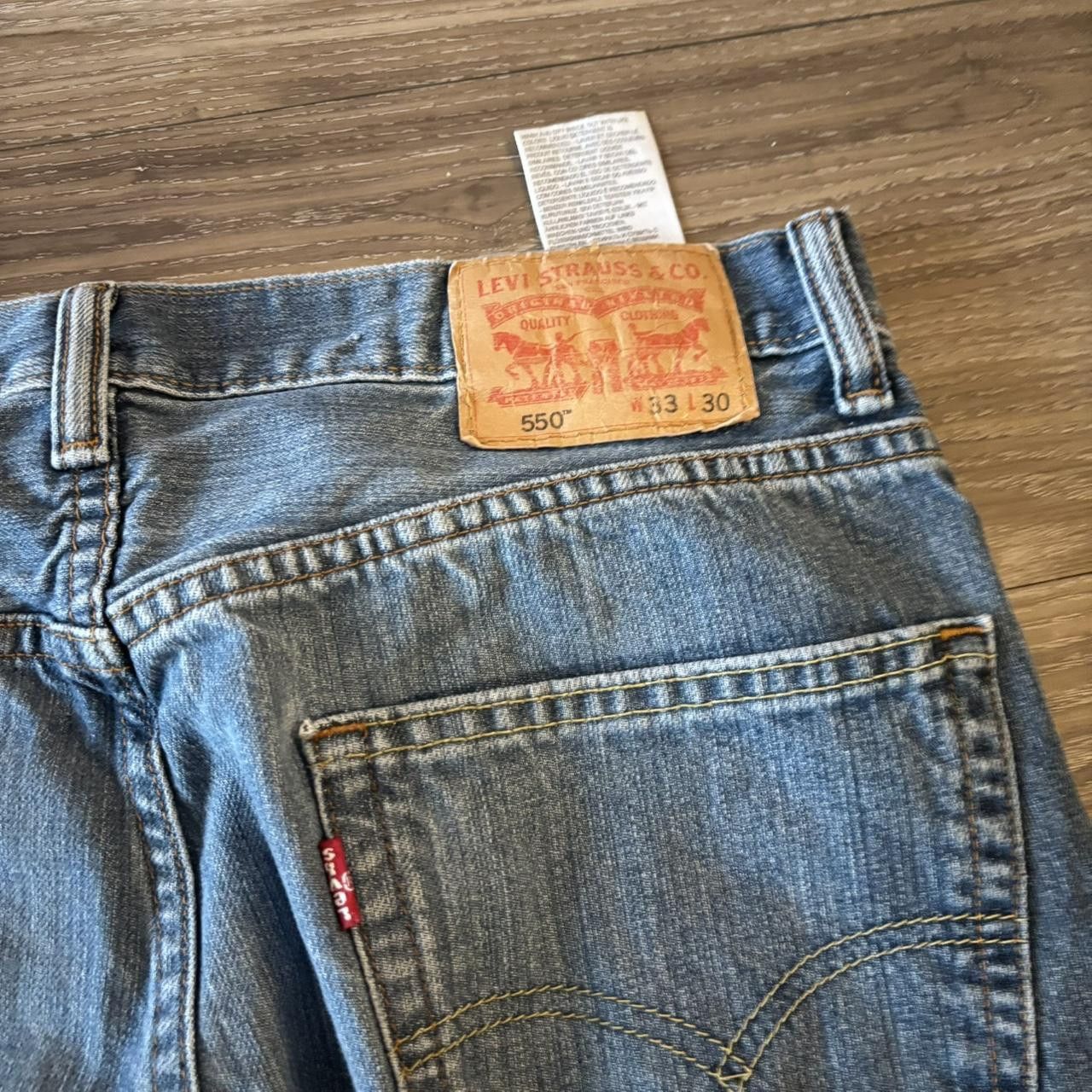 Levi's Crazy Vintage Y2K/2000s Grunge Medium Wash Levis Denim Jeans! 32x27 Size US 32 / EU 48 - 7 Thumbnail
