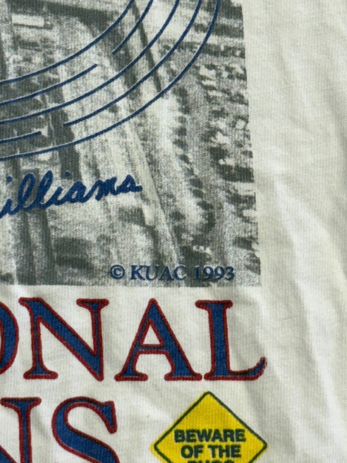 Hanes Vintage Kansas Jayhawks 1993 Beware of the Phog Roy Williams Size US XL / EU 56 / 4 - 4 Thumbnail