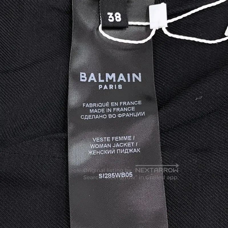 Balmain Balmain Black Wool Lady's Jacket Size S . Size S / US 4 / IT 40 - 6 Thumbnail