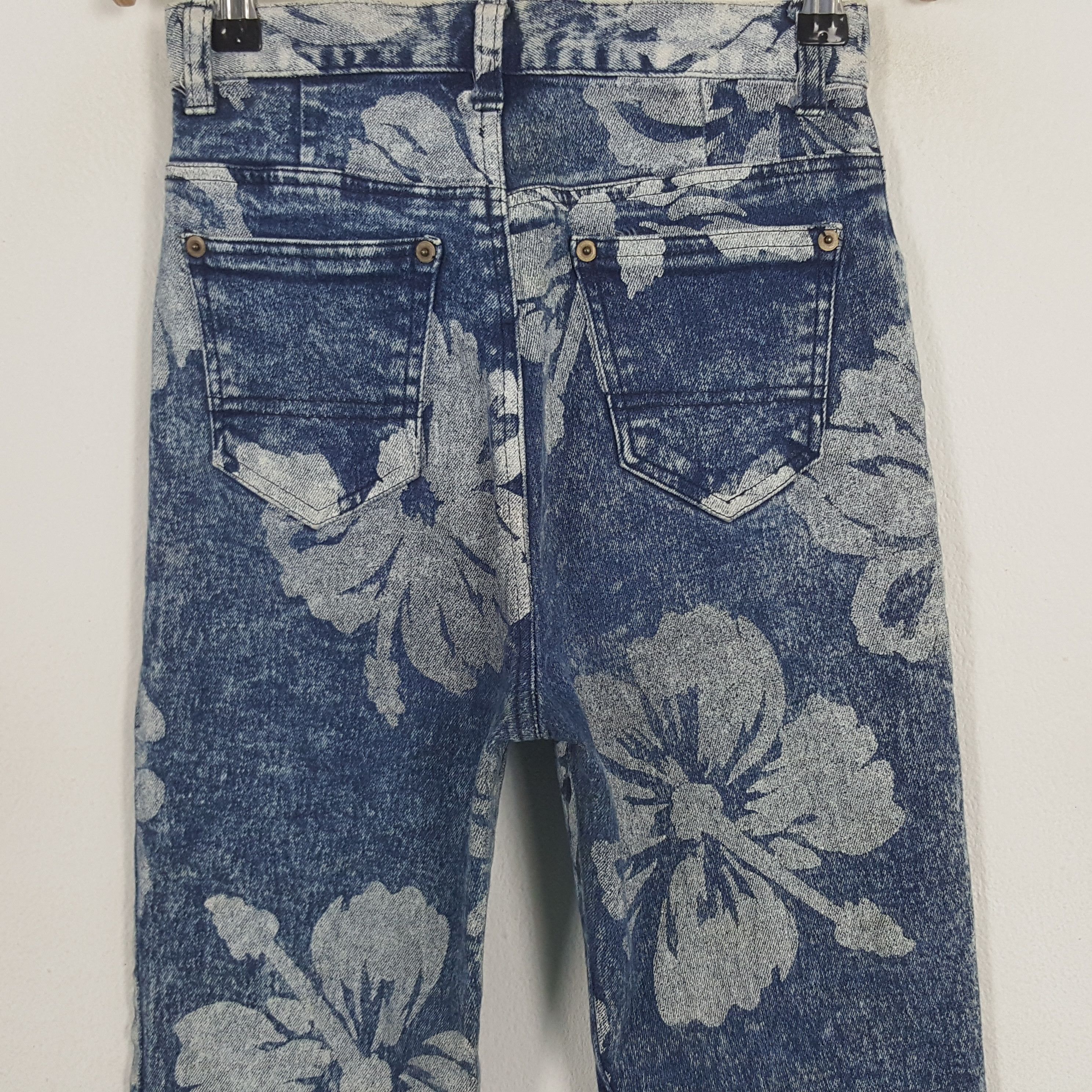 Vintage Vintage RYU Sports American Flower Design Skinny Denim Jeans Size US 26 / EU 42 - 5 Thumbnail
