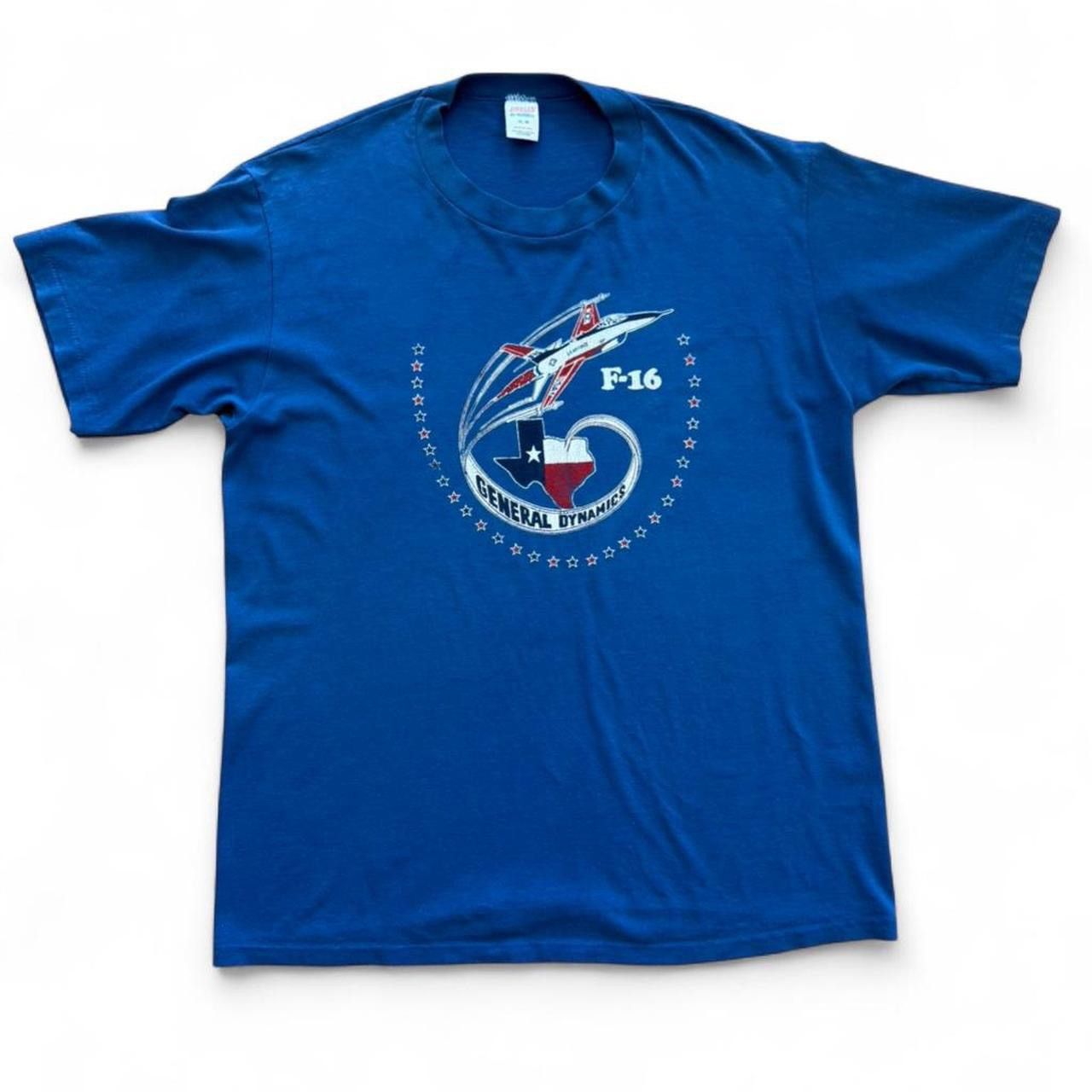 Jerzees Vintage USAF F-16 General Dynamics Texas Shirt Size US L / EU 52-54 / 3 - 2 Thumbnail