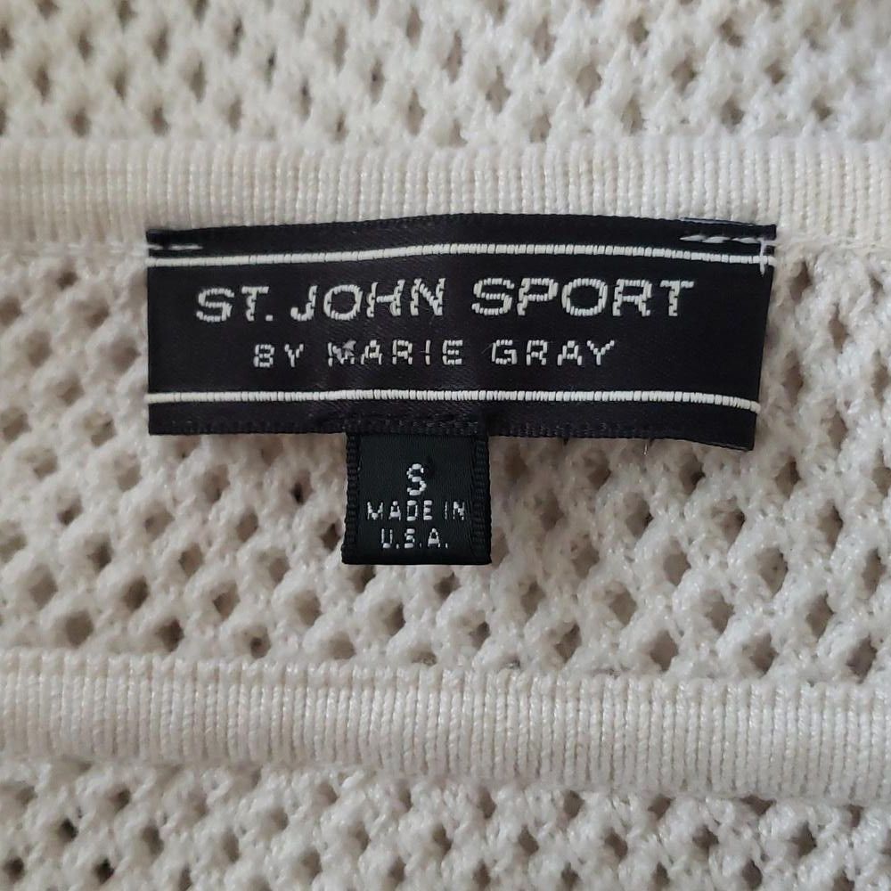 Designer CT802 St. John Sport Crew Neck 3/4 Sleeve Sweater S Size S / US 4 / IT 40 - 3 Thumbnail