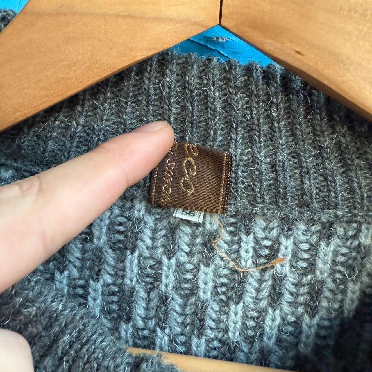 Vintage Vintage 90s Sweater Jumper Made of Wool Grey Size US L / EU 52-54 / 3 - 7 Thumbnail