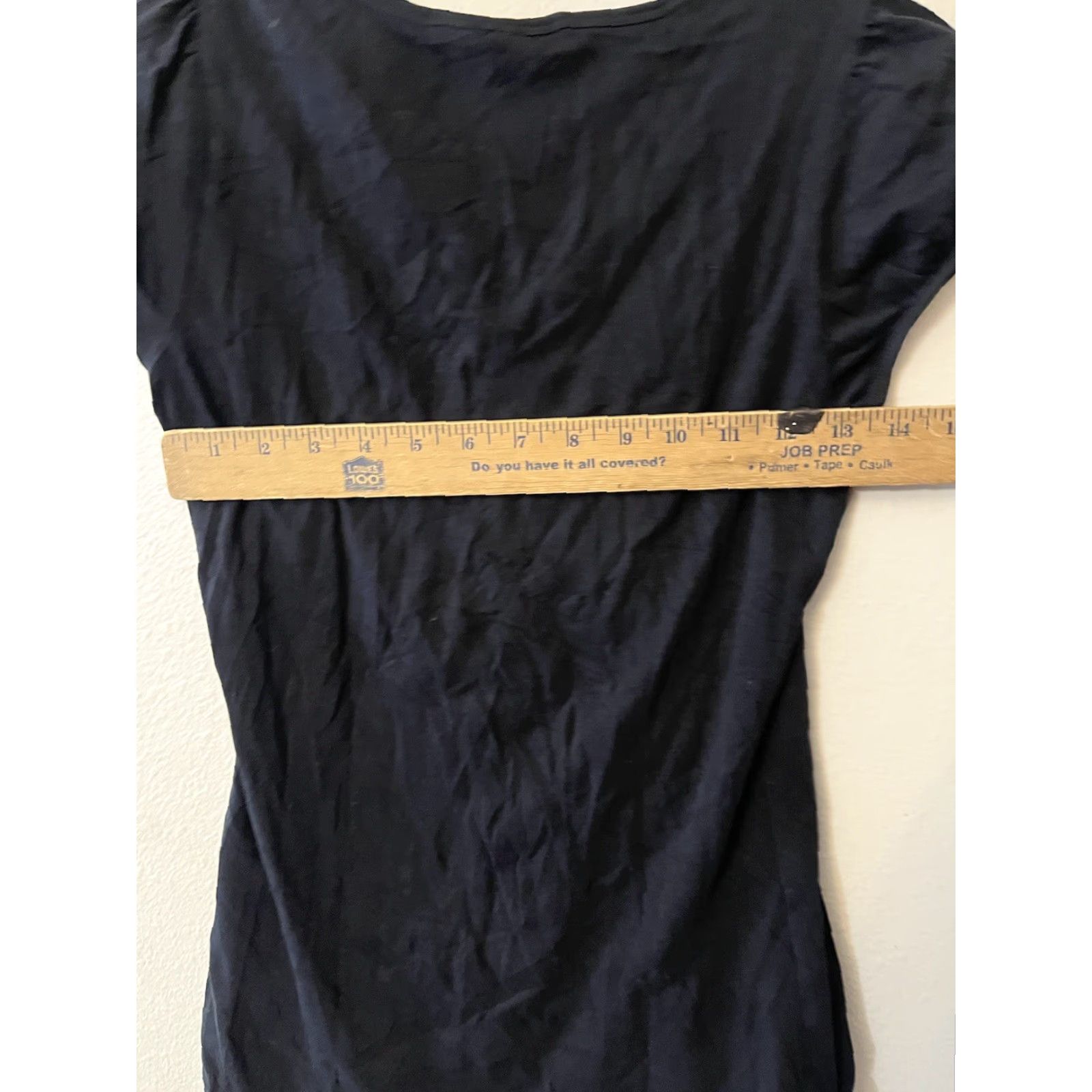 H&M H&M Women’s Black Solid Cotton Blend Short Sleeve T-Shirt Crew Neck Size S Size S / US 4 / IT 40 - 5 Thumbnail