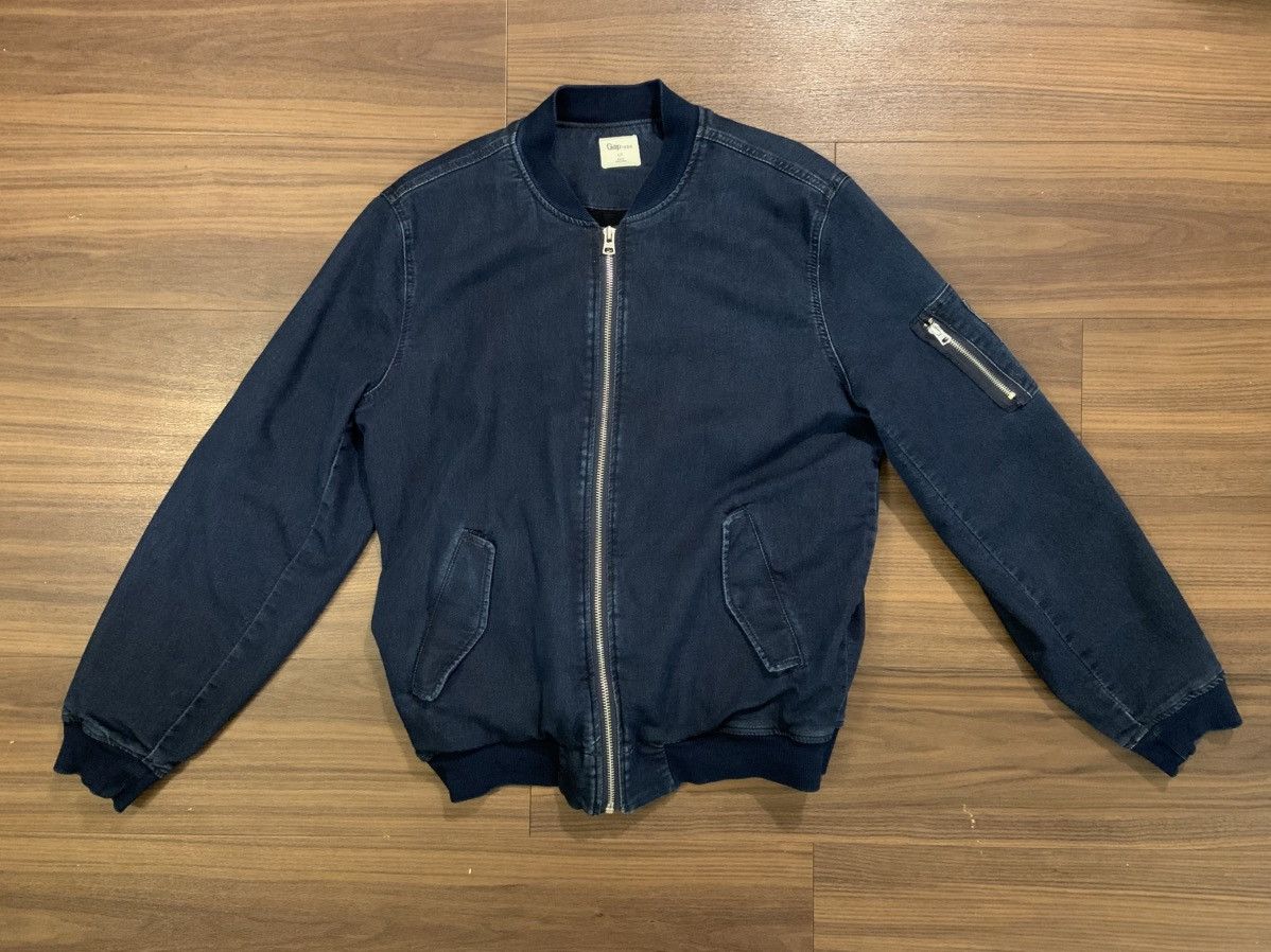 Gap [Vintage] Gap Jean Bomber Jacket Size US M / EU 48-50 / 2 - 1 Thumbnail