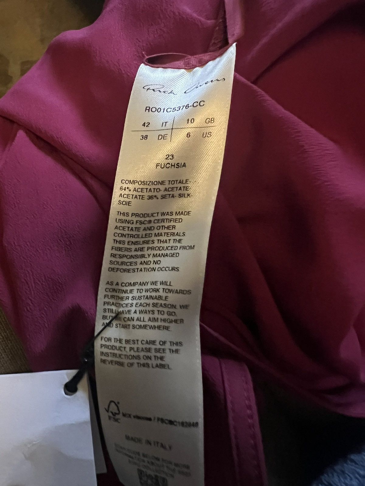 Rick Owens Rick Owens Gathered Asymmetric Crepe Maxi Skirt Size 28" / US 6 / IT 42 - 9 Thumbnail