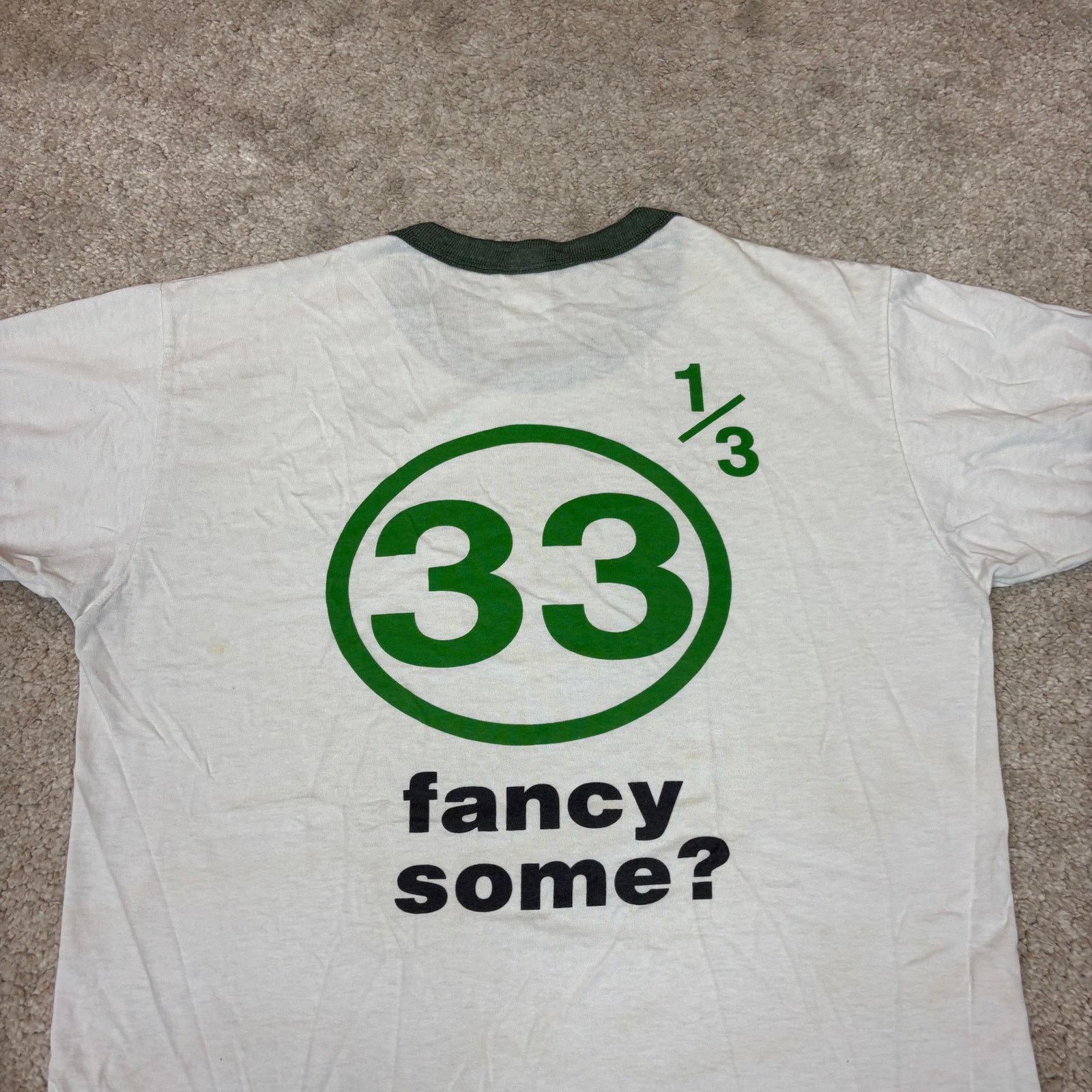 Jerzees Vintage 70s 33 1/3 RPM Vinyl Records LPs Ringer Shirt Large Size US L / EU 52-54 / 3 - 5 Thumbnail