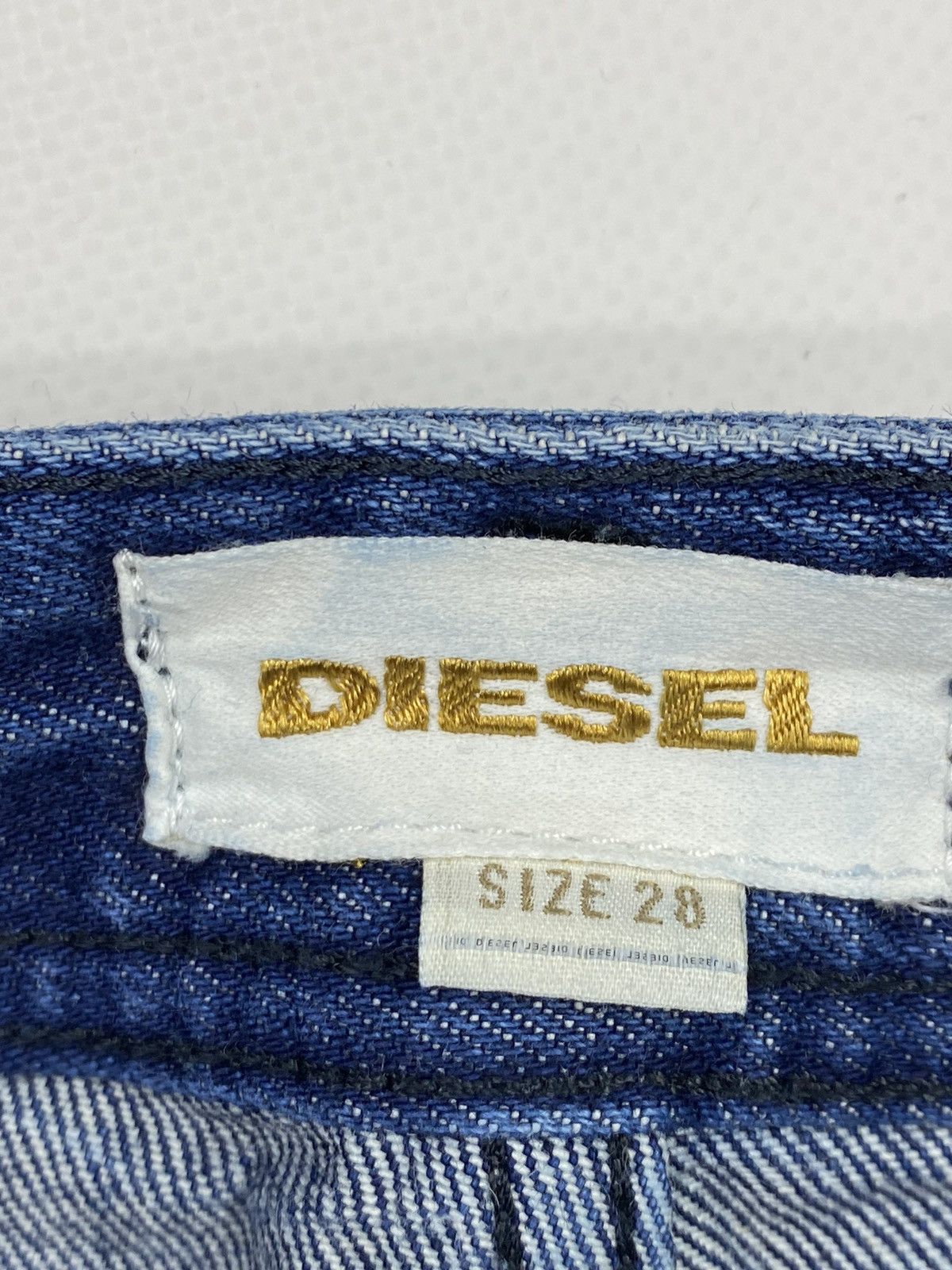 Diesel 🔥LASTDROP🔥 Y2K Diesel Washed Denim Jeans Sequined Mini Skirt Size 30" / US 8 / IT 44 - 11 Thumbnail