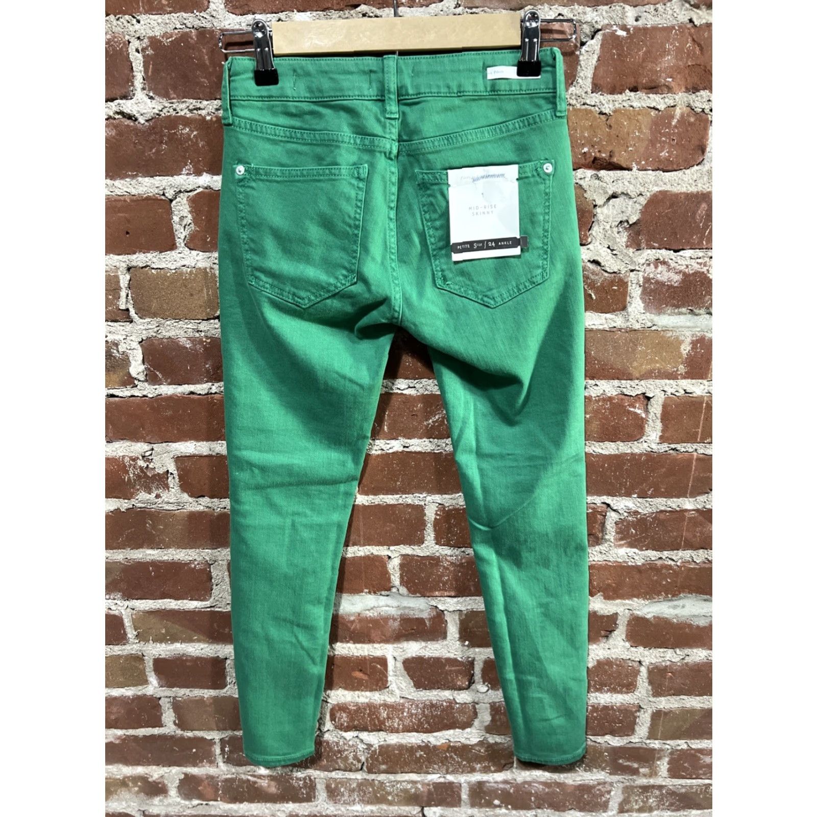 Anthropologie NWT Anthropologie Pilcro and the Letterpress Jeans 24 Green Mid Rise Skinny Jeans Size 42" / US 20 - 4 Thumbnail