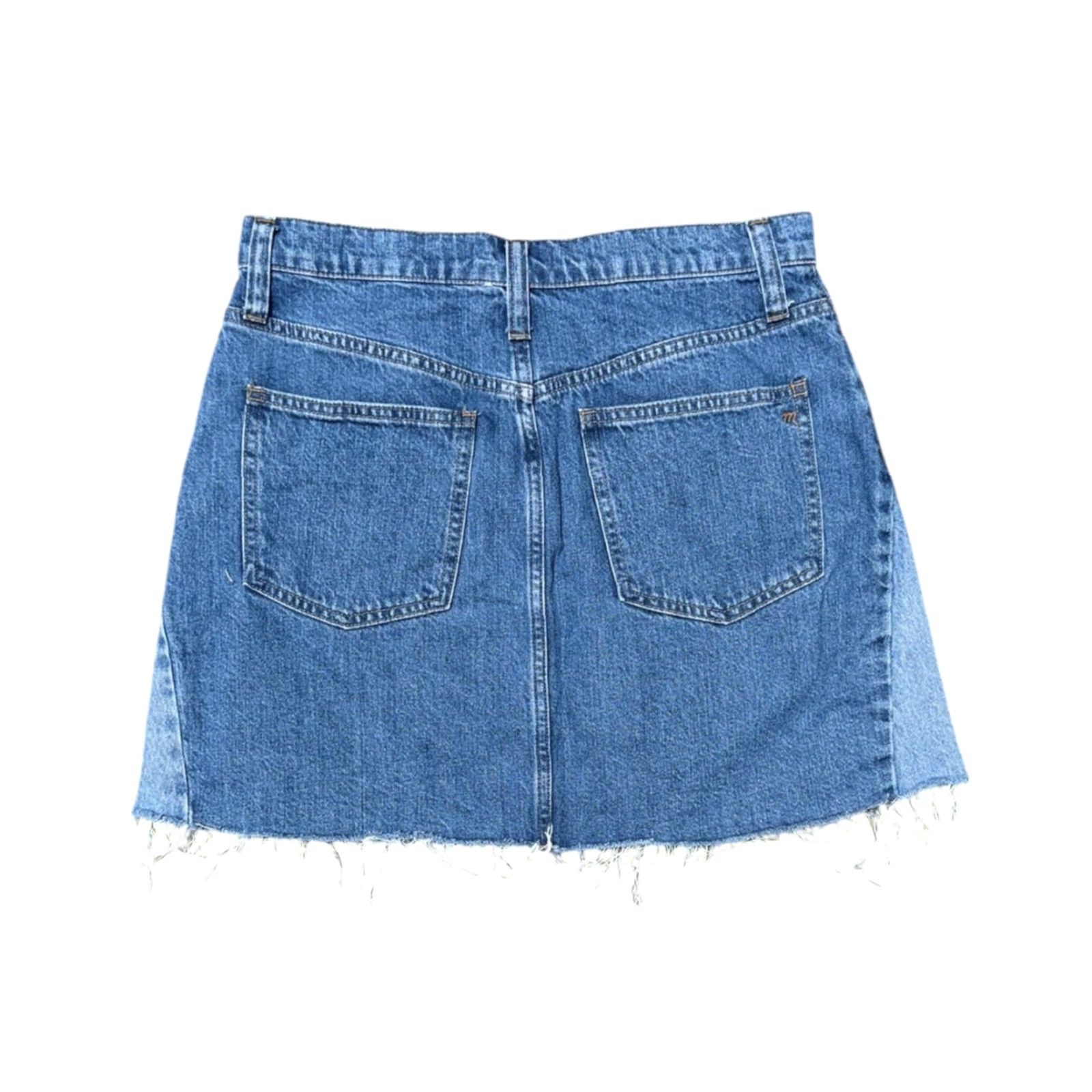 Madewell Madewell Skirt A-Line Denim Blue 29 Women Short Lined Pieced Edition Rigid® (if applicable) Size 29" - 2 Thumbnail