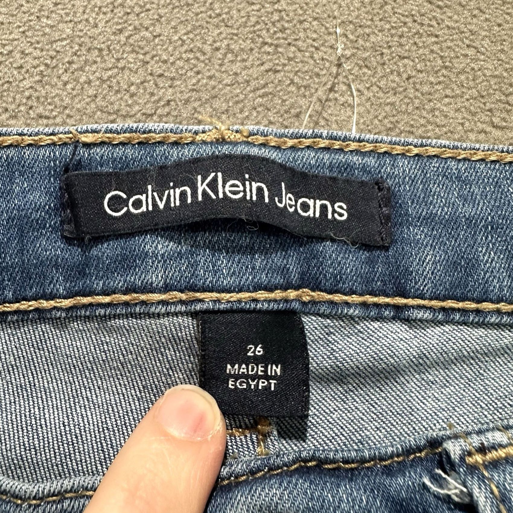 Calvin Klein Calvin Klein Jeans Womens 26 Blue High Rise Slim Denim Repreve EUC Size 26" / US 2 / IT 38 - 3 Thumbnail