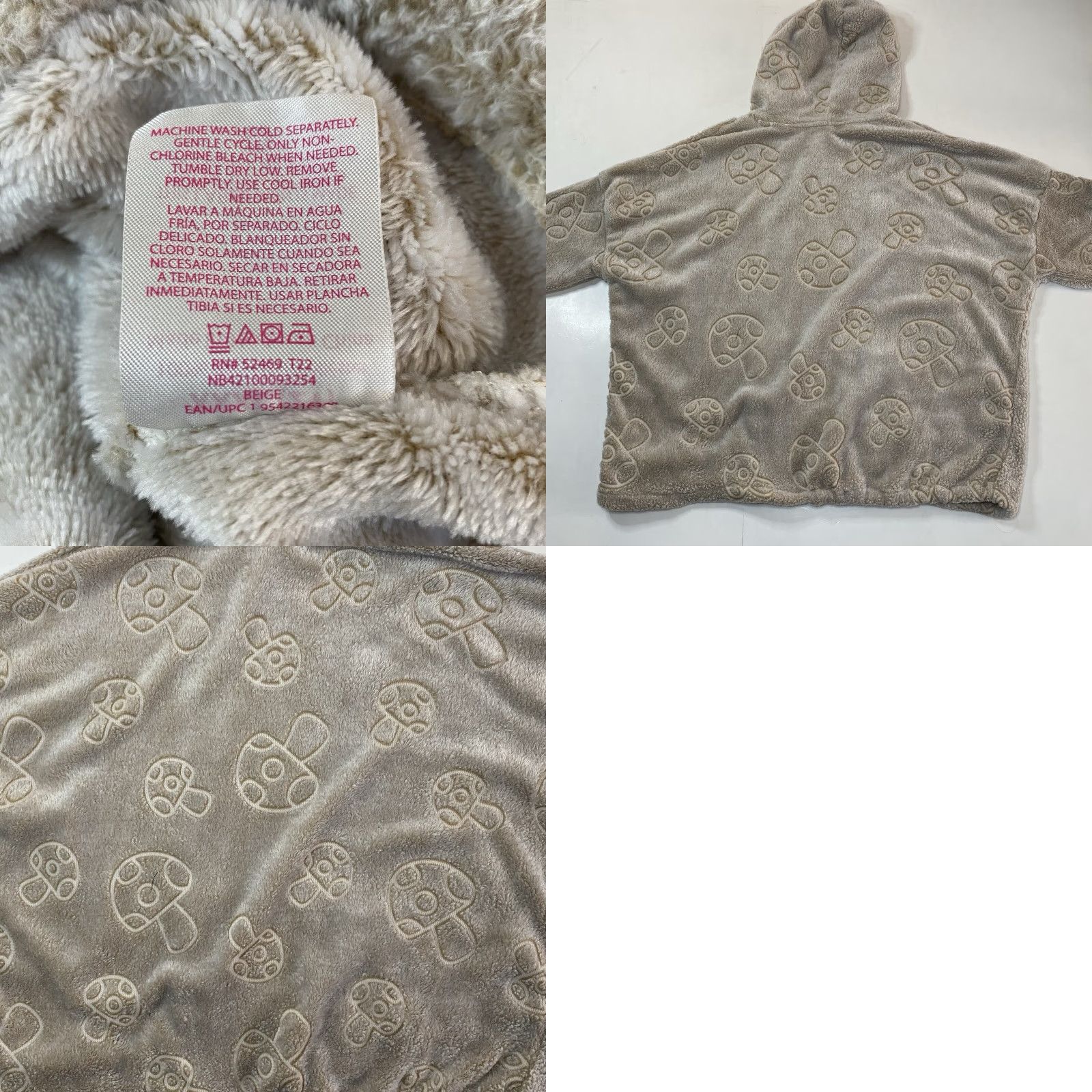 Vintage Womens No Boundaries Hoodie 3XL Beige Light Weight AOP Mushroom Nature All Over Print Pullover Long Sleeve Elastic Waist Summer Women"} Size XXL / US 16-18 / IT 52-54 - 10 Thumbnail