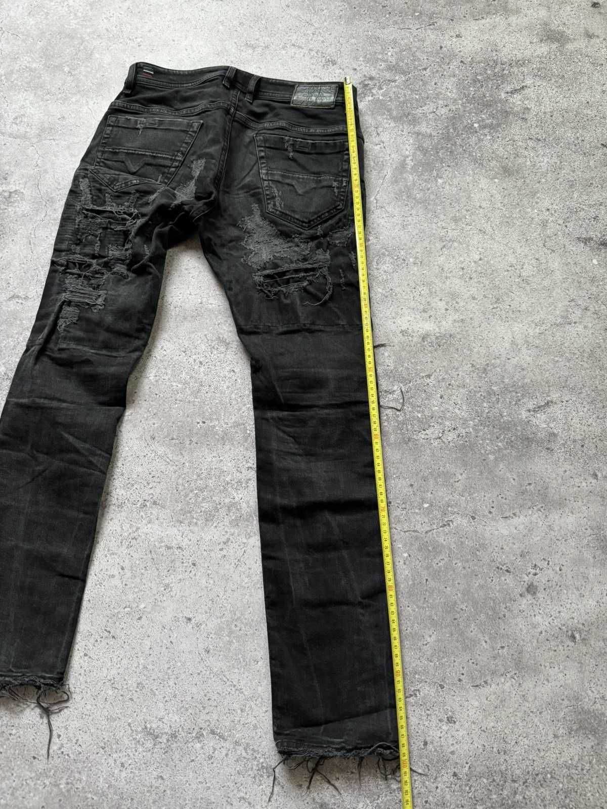 Diesel Diesel Distressed Jeans Denim Dark Gray Rick Owen’s Style Size US 31 - 6 Thumbnail
