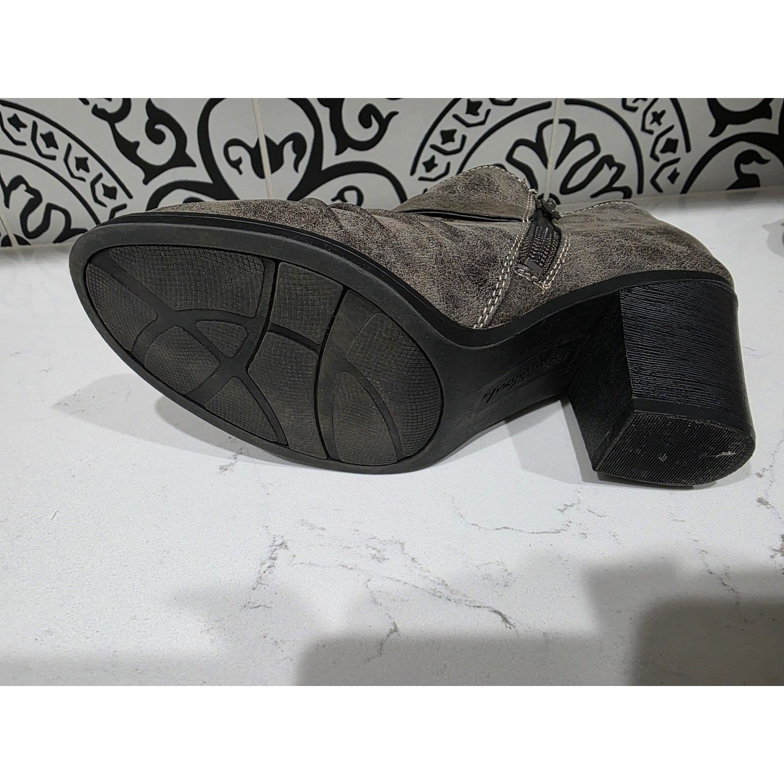 Other Natural Soul Yeva Faux Leather Stacked Ankle Boots 6 Womens Size US 6 / IT 36 - 6 Thumbnail