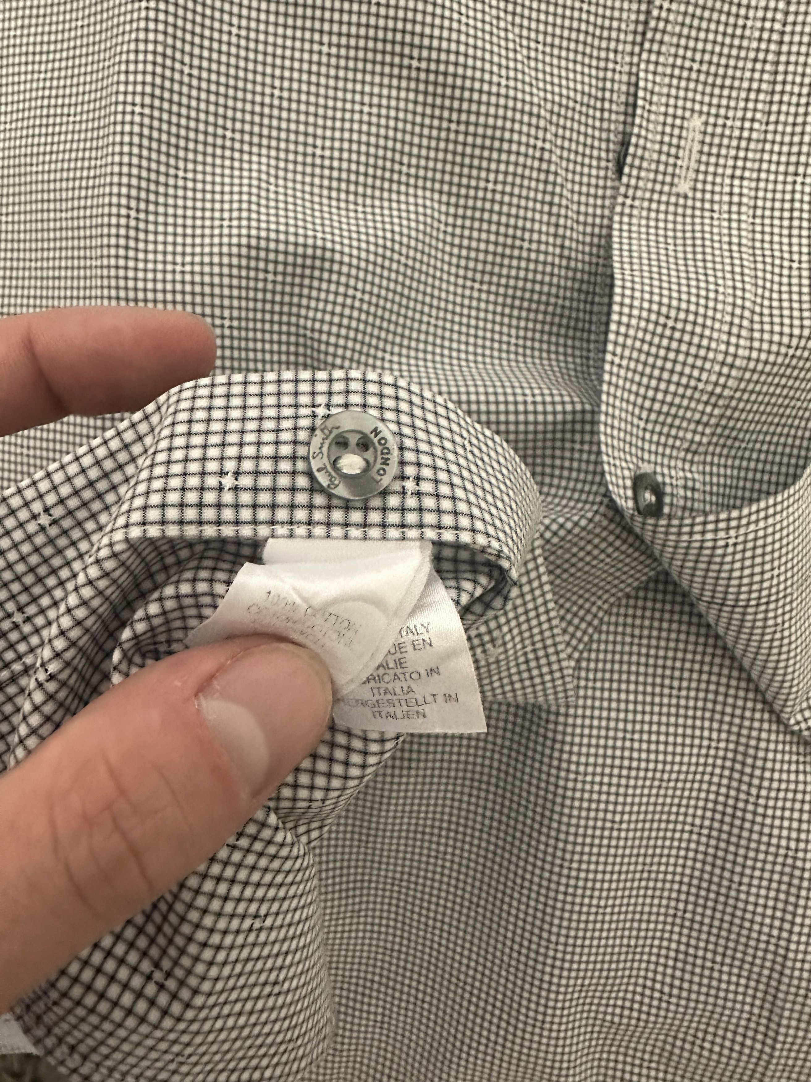 Paul Smith Grid Optical Illusion Shirt (16.5/42) Size US L / EU 52-54 / 3 - 5 Thumbnail