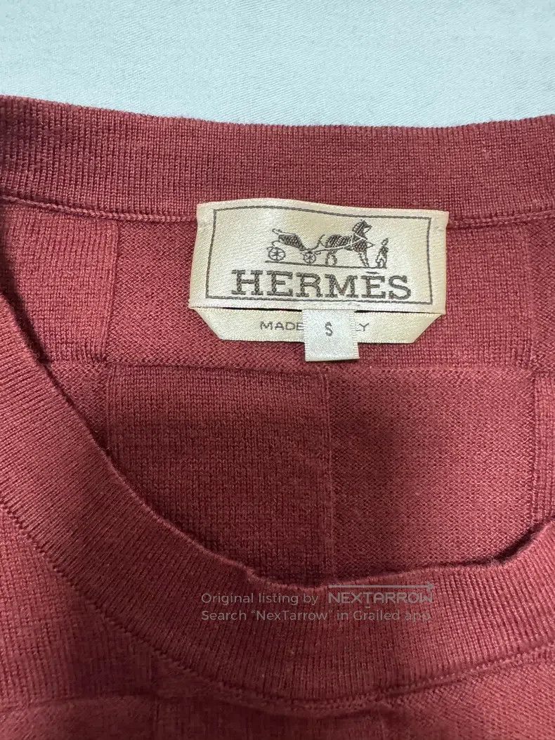 Hermes Hermes Cashmere Sweater, 60% Cashmere + 40% Cotton Size US S / EU 44-46 / 1 - 7 Thumbnail