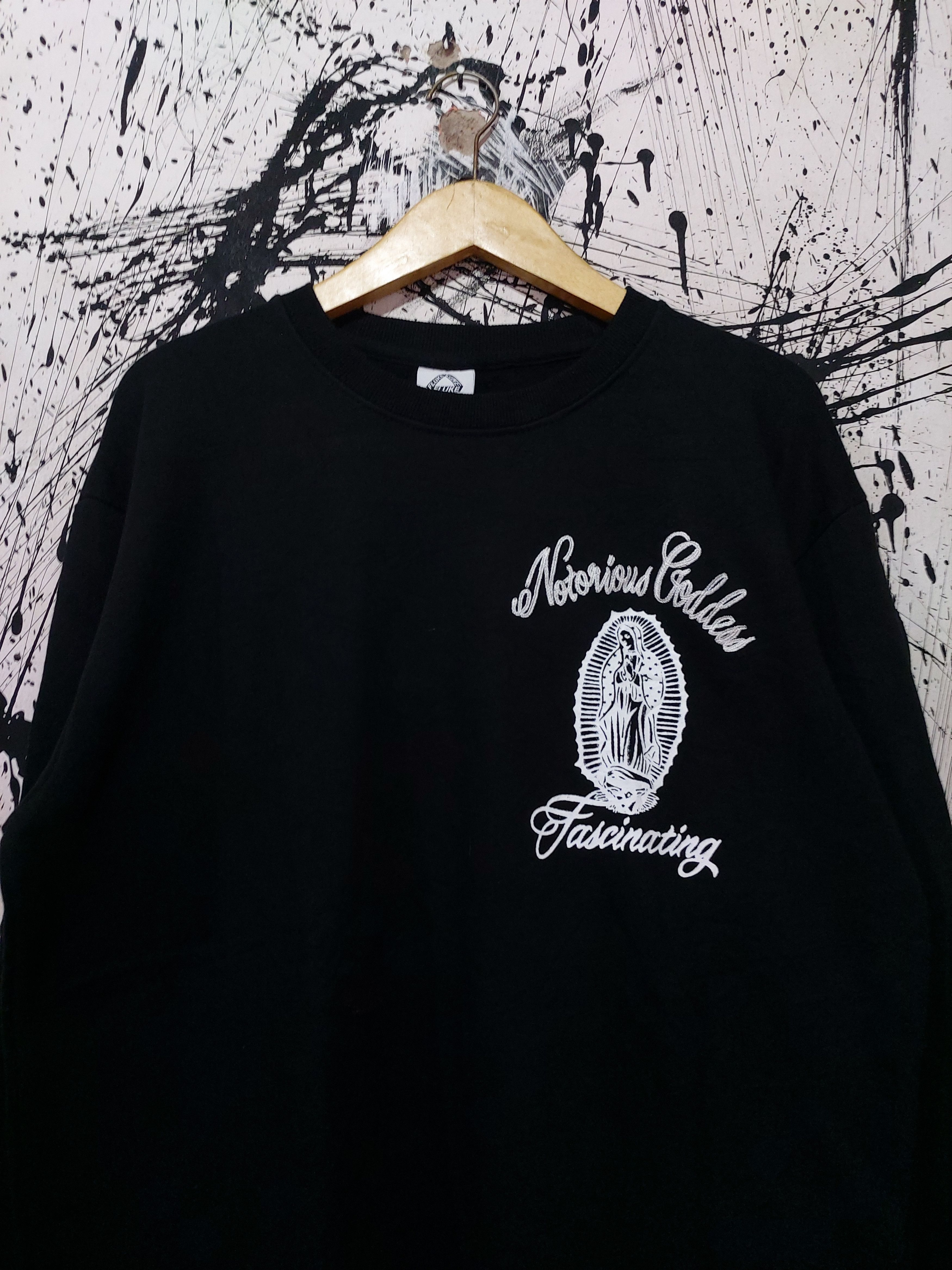 Japanese Brand Y2K FLUKE NOTORIOUS GODDESS FASCINATING LOGO SWEATSHIRT Size US L / EU 52-54 / 3 - 6 Thumbnail