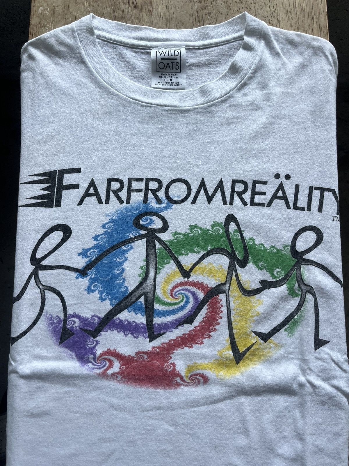 Vintage Vintage ERAZOR BITS FARFROM REALITY Fractal Art 90’s T-shirt Size US L / EU 52-54 / 3 - 5 Thumbnail