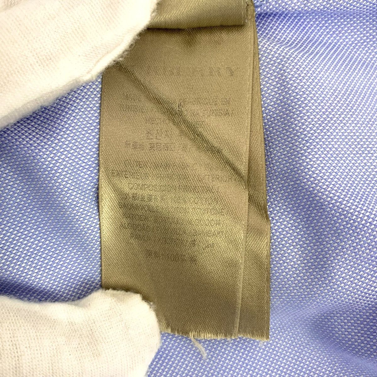 Burberry Burberry Blue Cotton Collared Long Sleeve Shirt K26WX Size S / US 4 / IT 40 - 6 Thumbnail