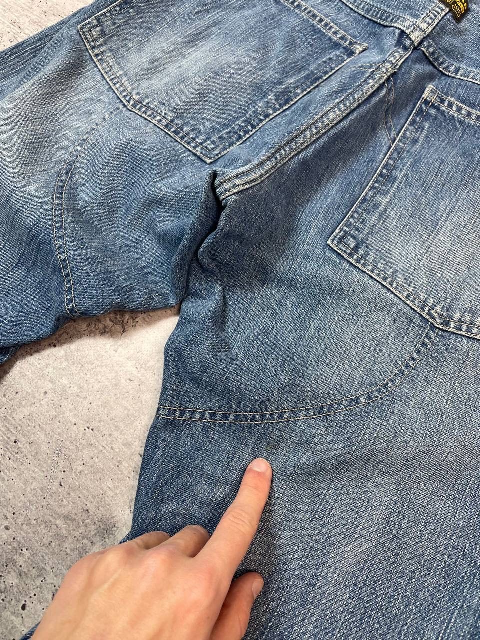 G-Star Vintage G Star Raw Elwood Biker Knee Denim Jeans Y2K Size US 34 / EU 50 - 9 Thumbnail